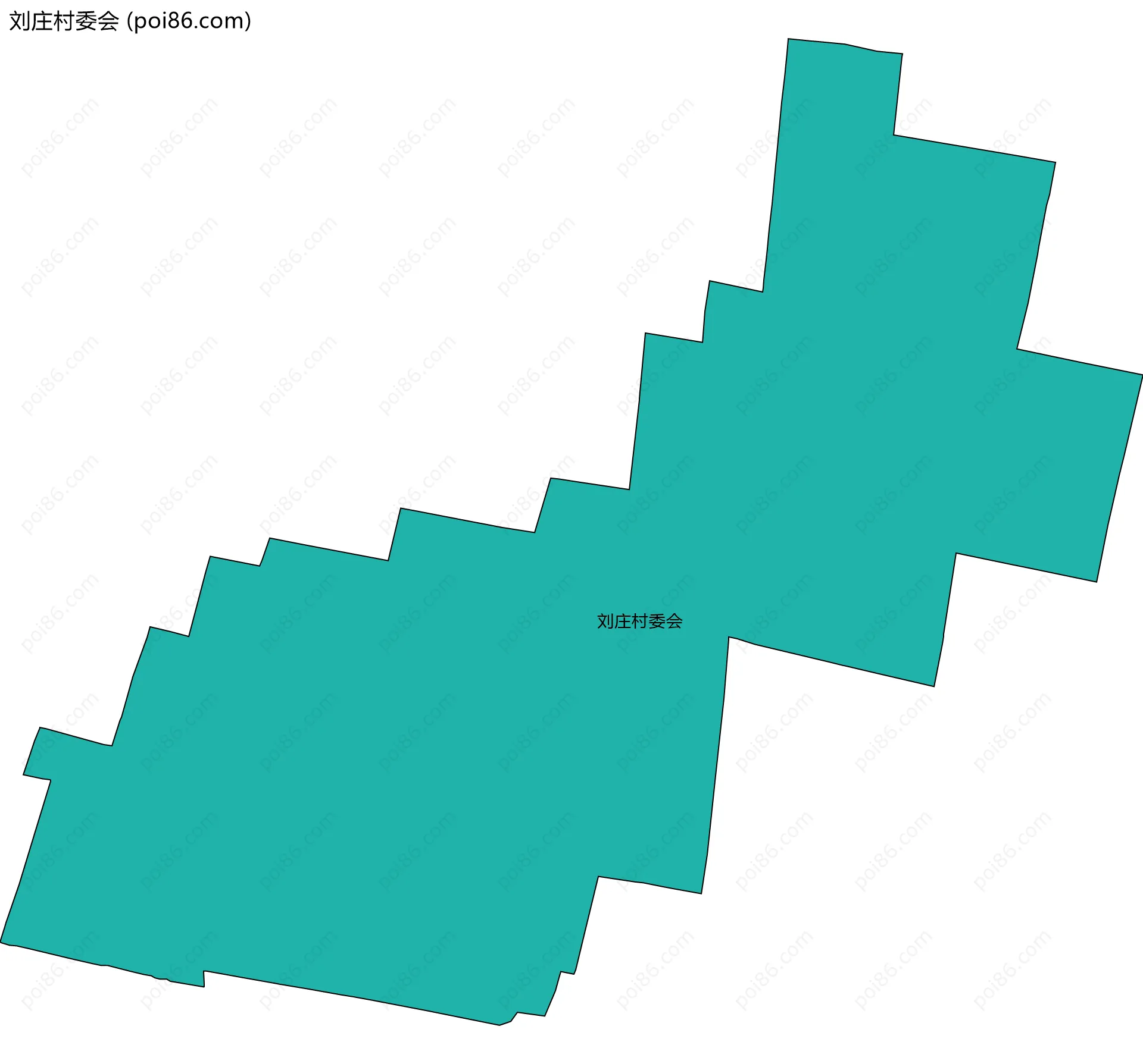 刘庄村委会边界地图