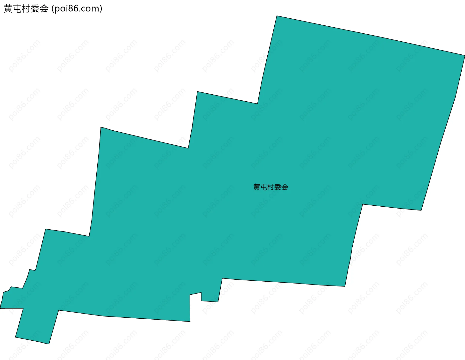 黄屯村委会边界地图