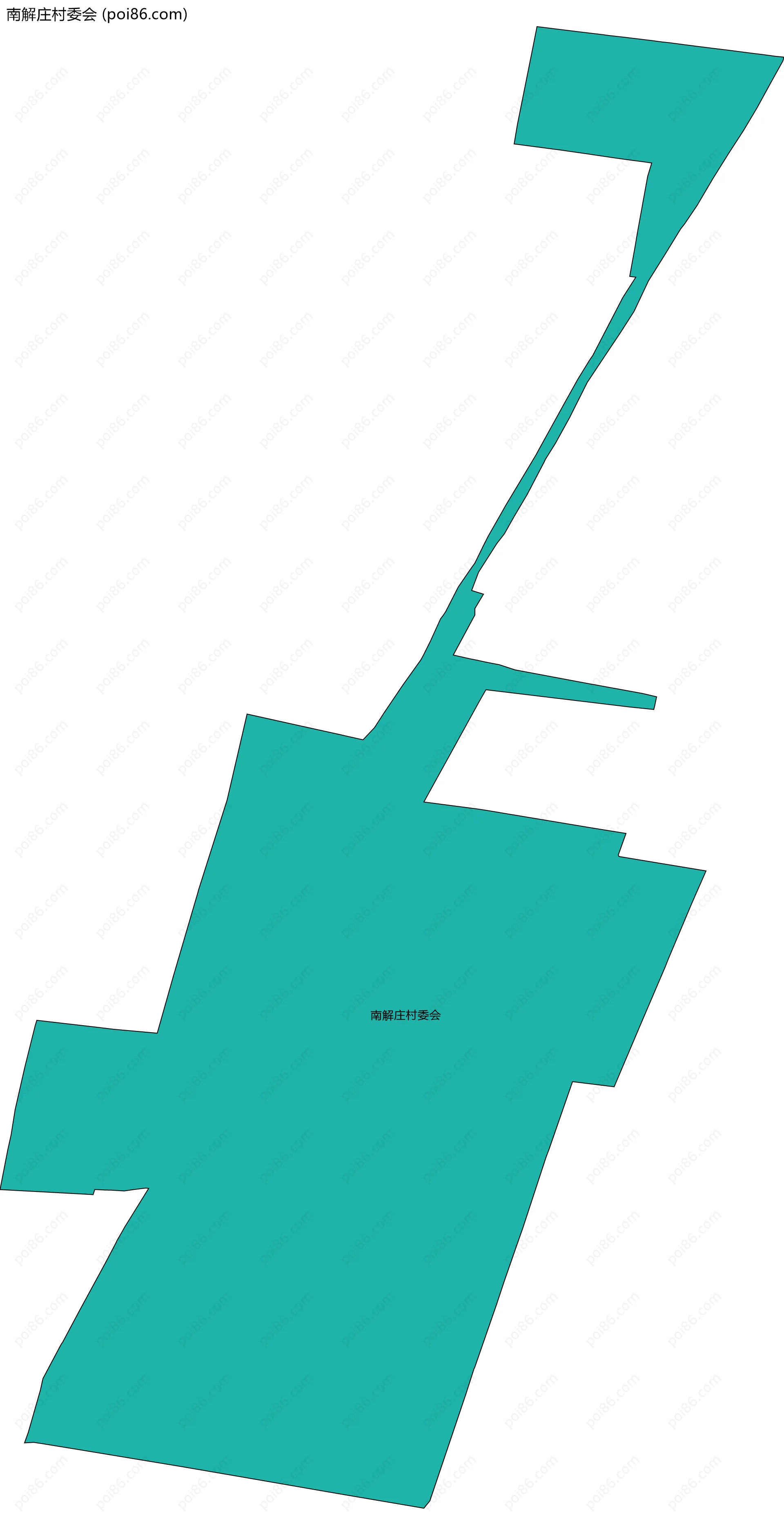 南解庄村委会边界地图