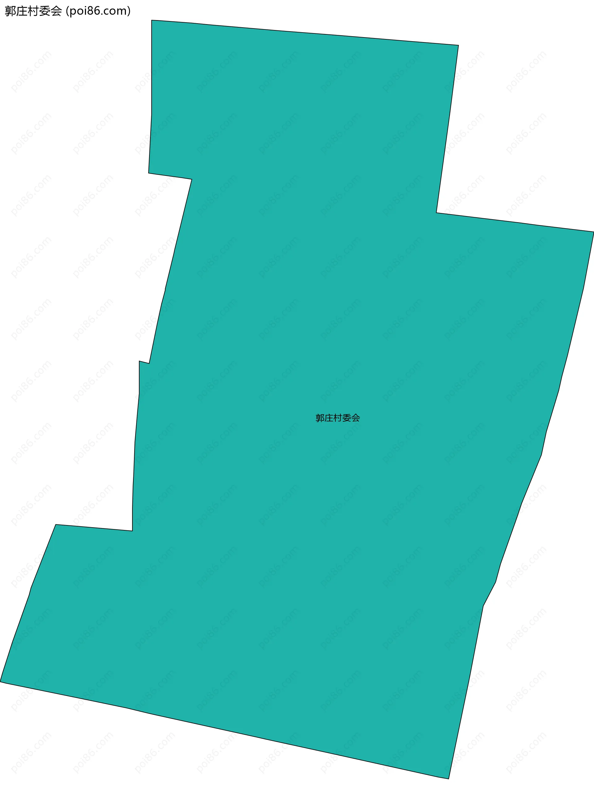 郭庄村委会边界地图