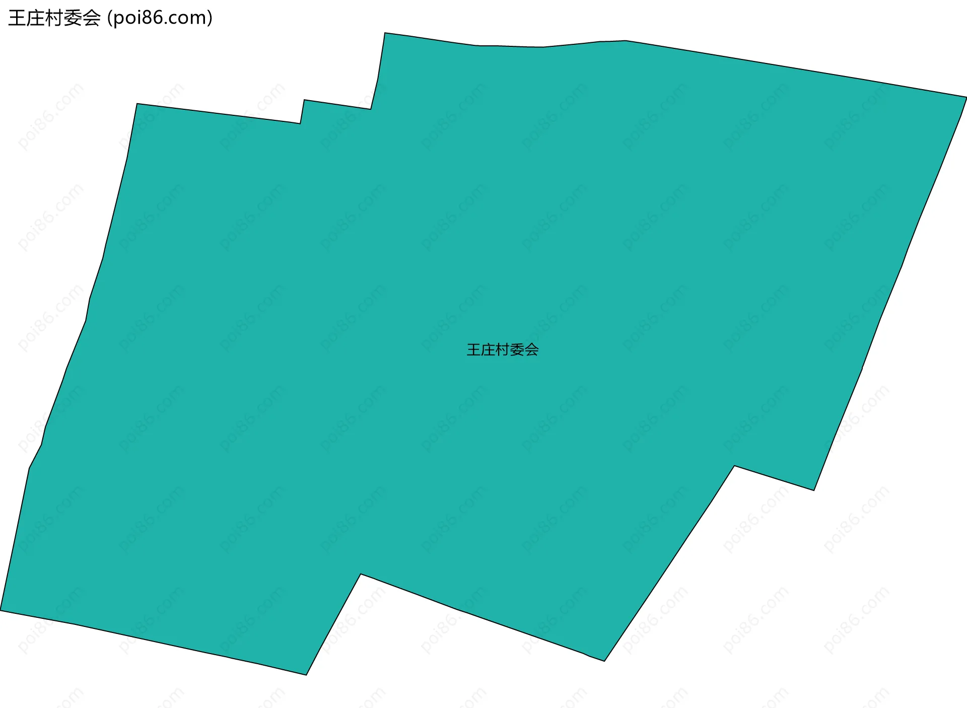 王庄村委会边界地图