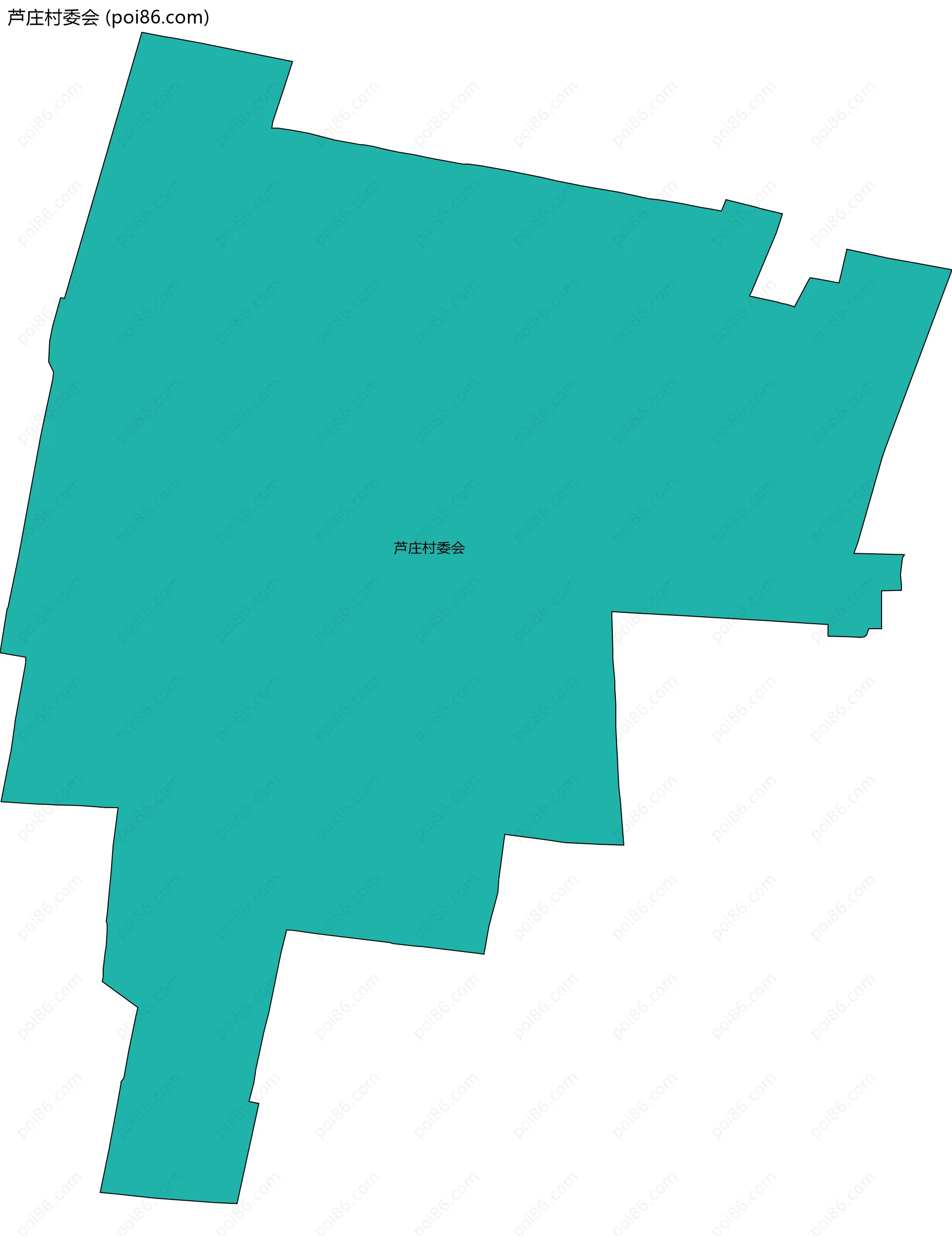 芦庄村委会边界地图