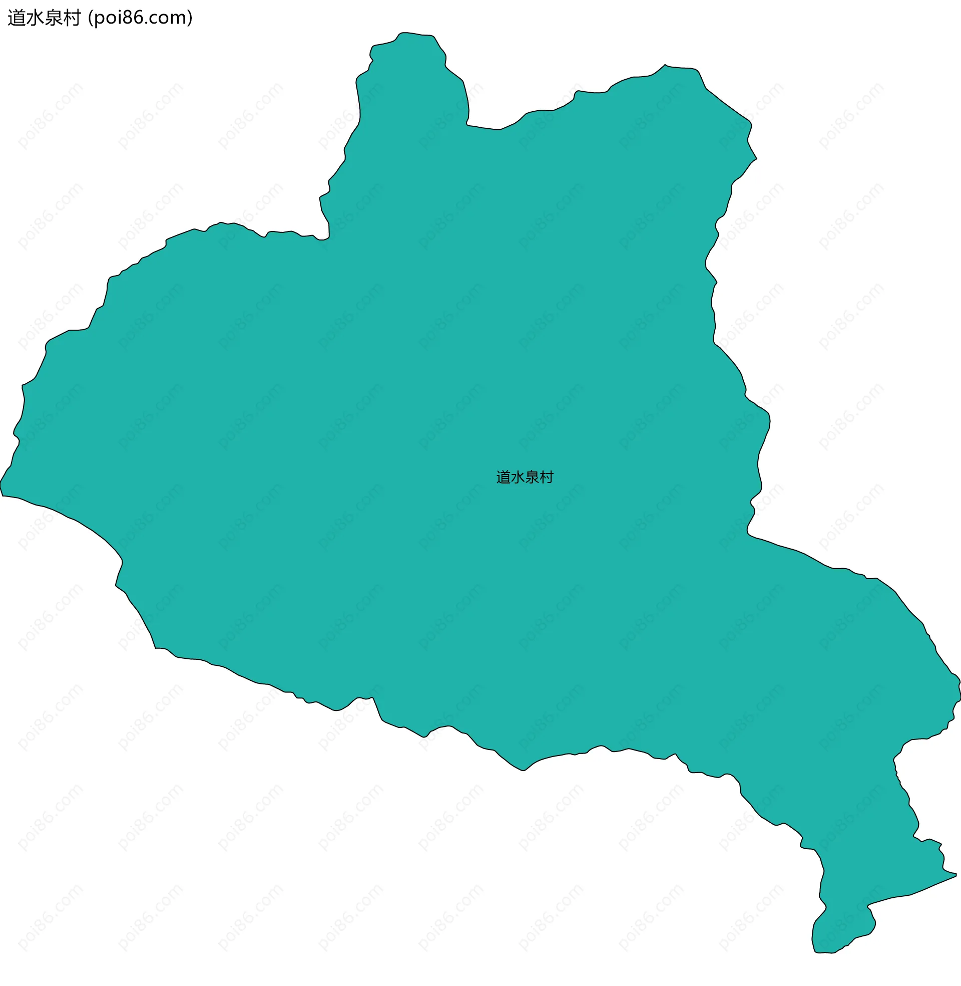 道水泉村边界地图