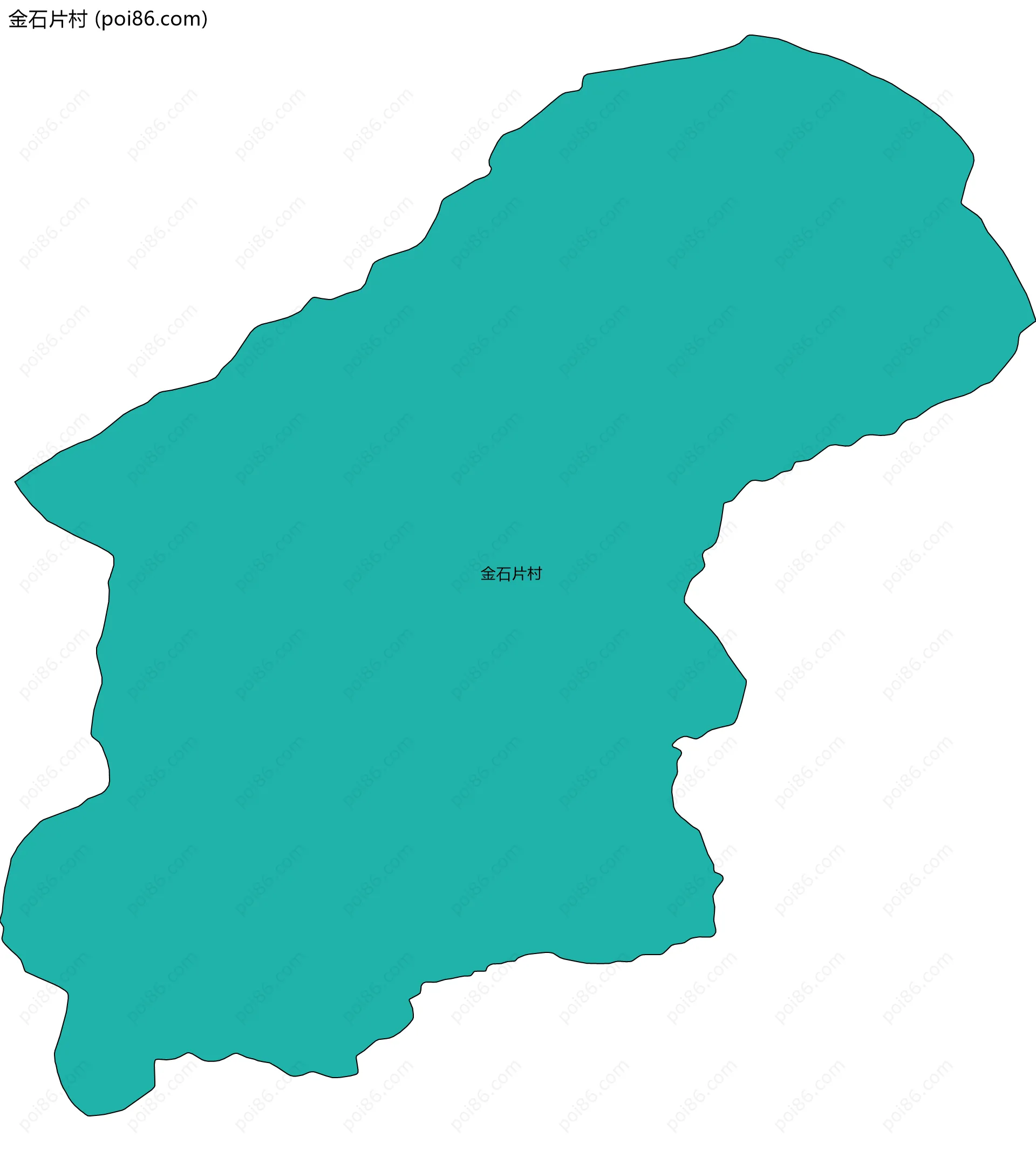 金石片村边界地图
