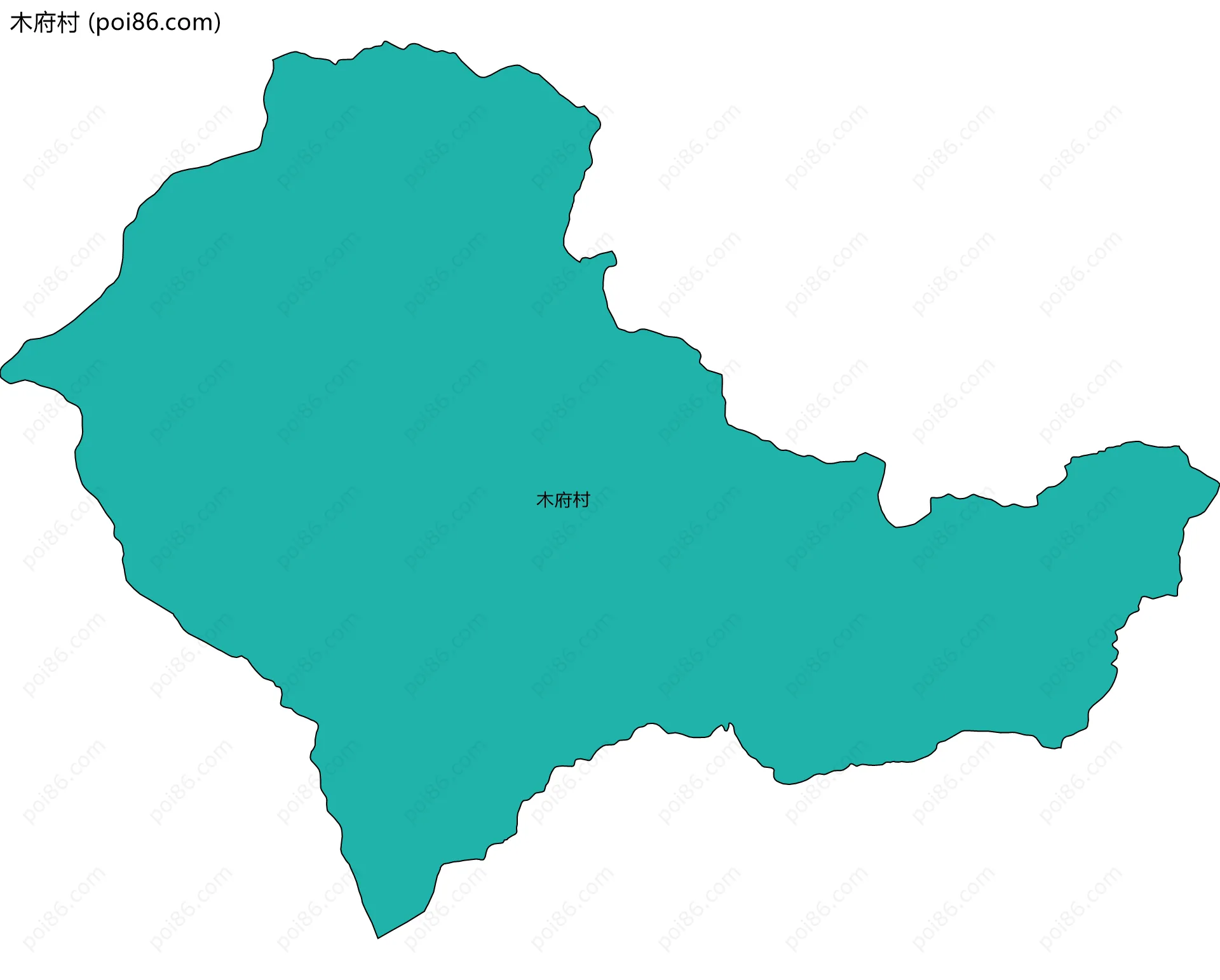 木府村边界地图