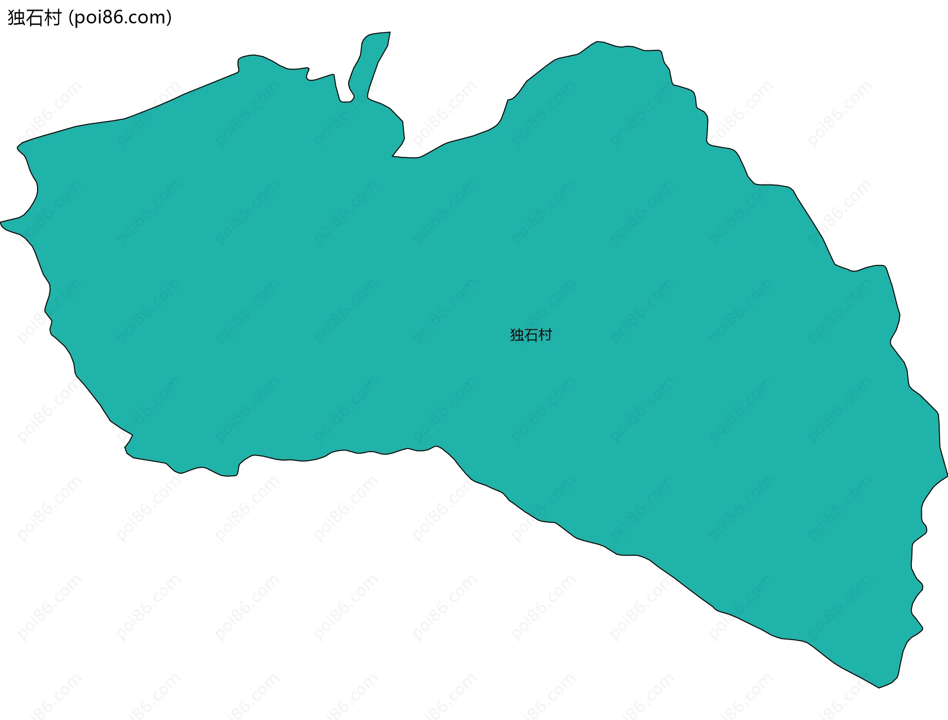 独石村边界地图