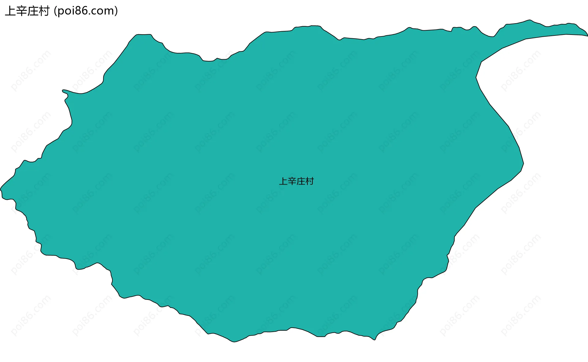 上辛庄村边界地图