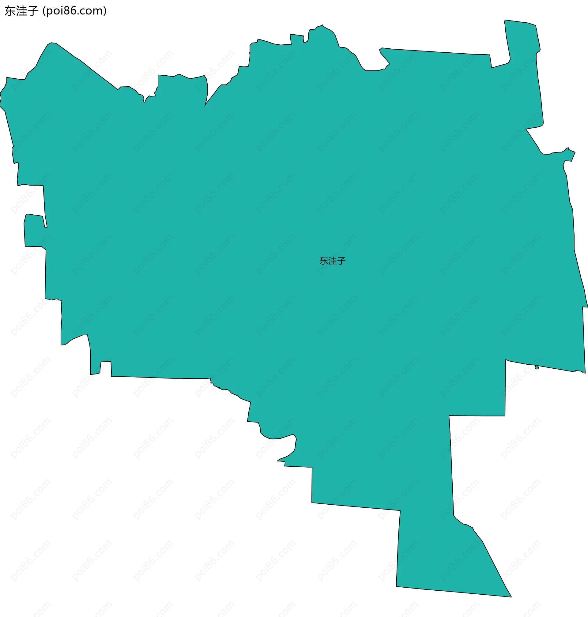 东洼子边界地图