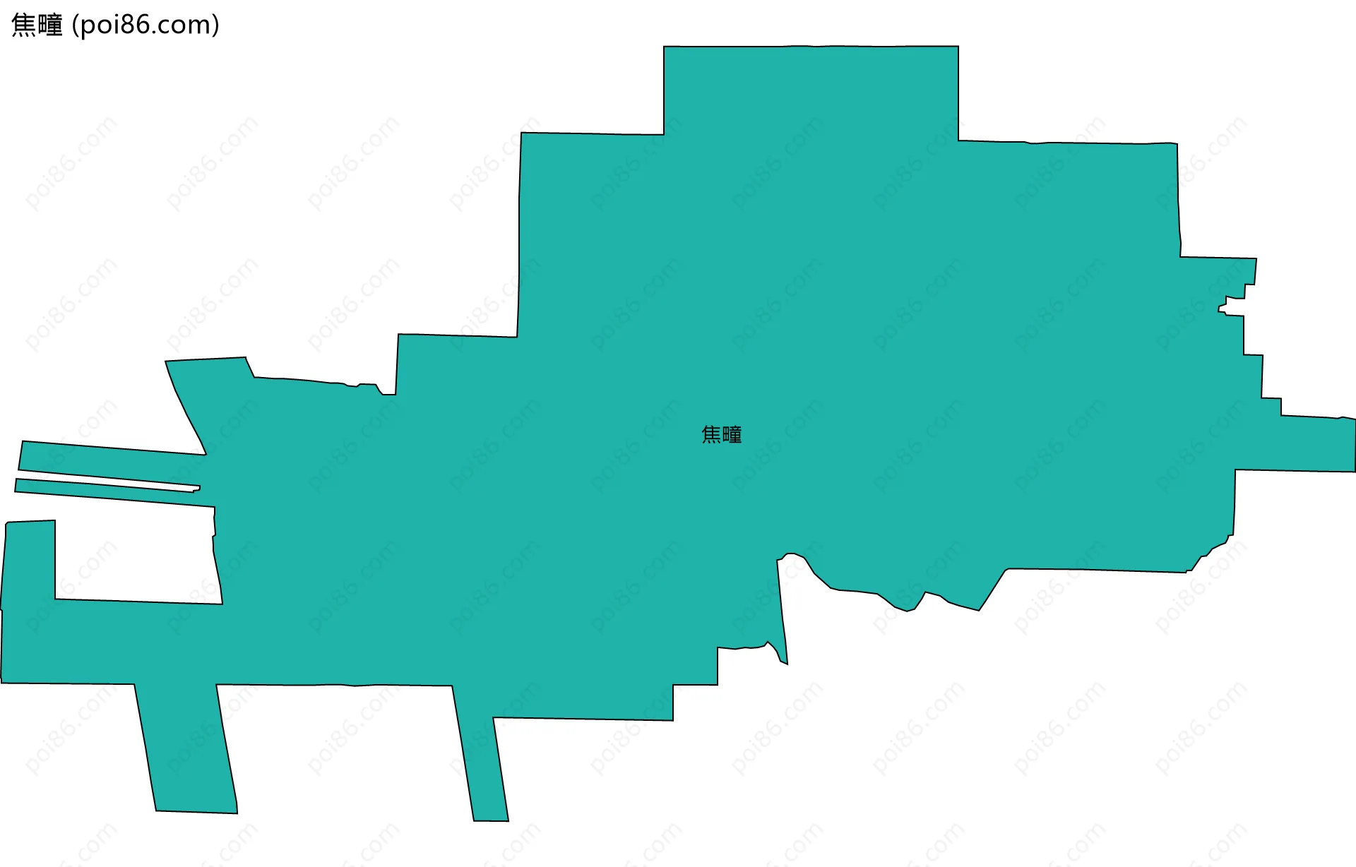 焦疃边界地图