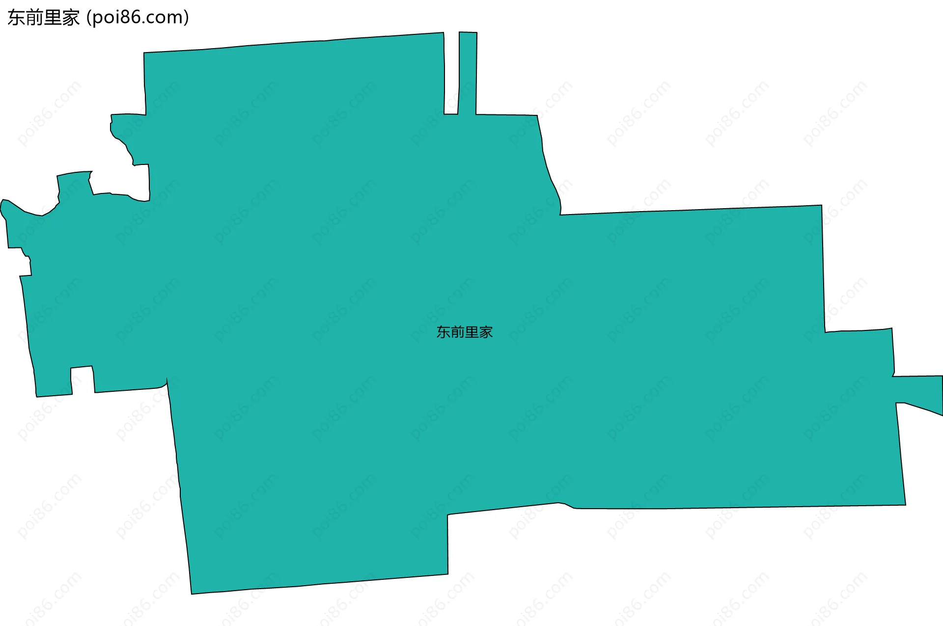 东前里家边界地图