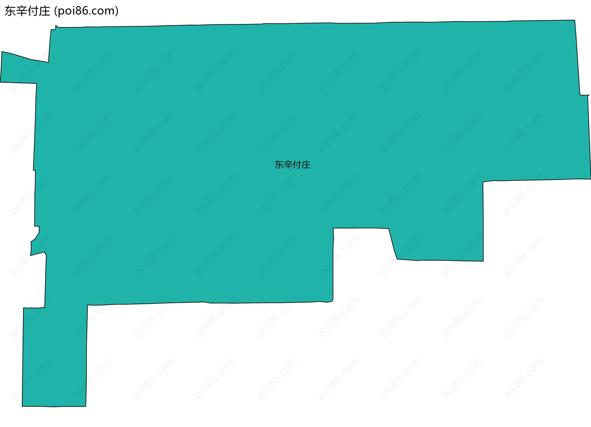 东辛付庄边界地图