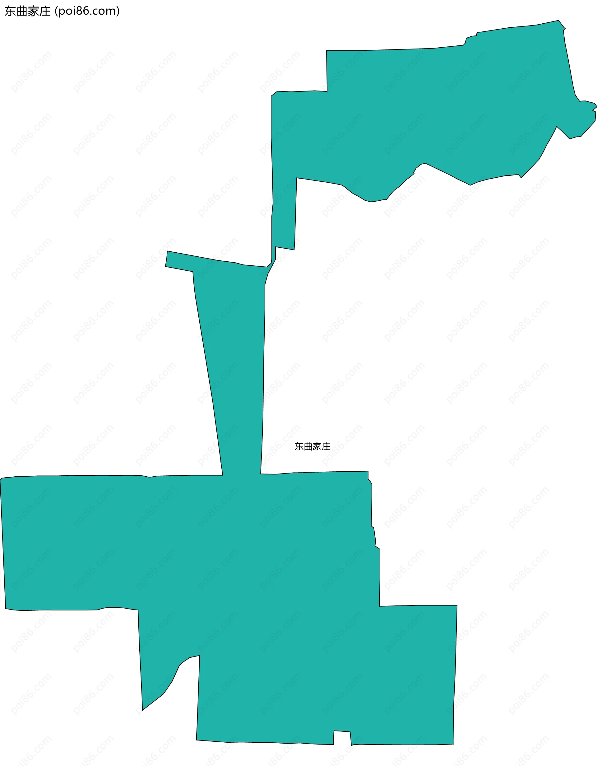 东曲家庄边界地图