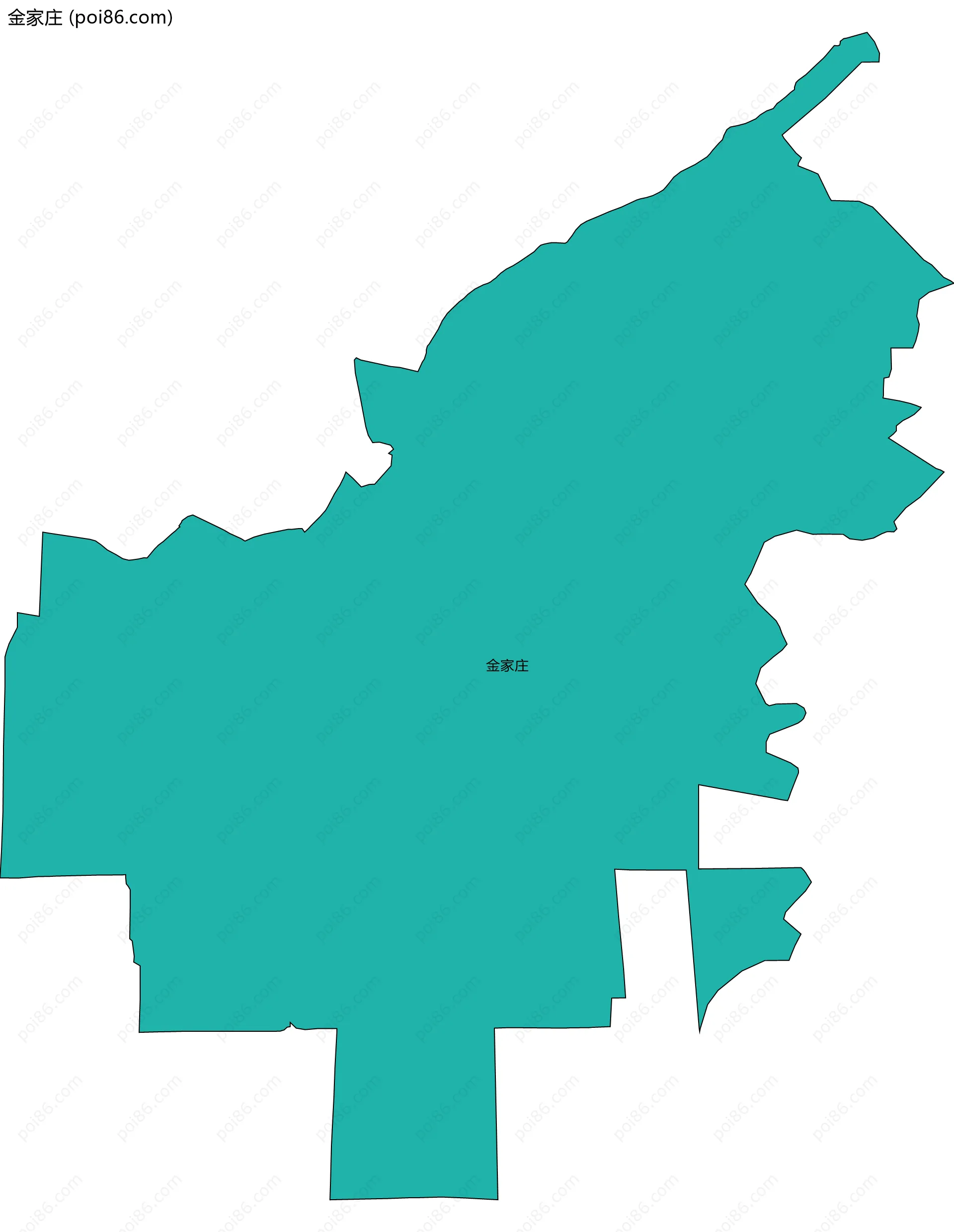 金家庄边界地图