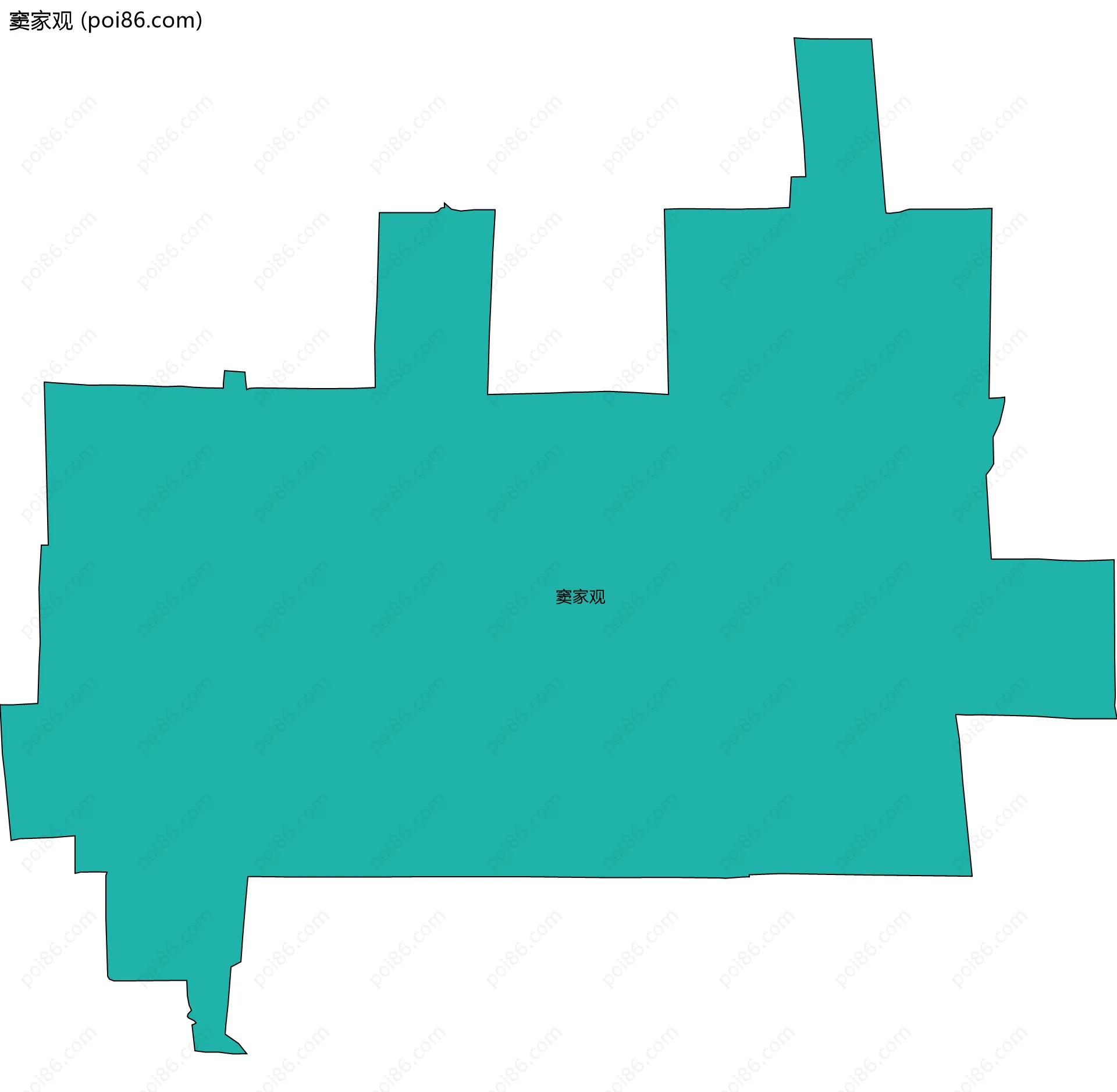 窦家观边界地图