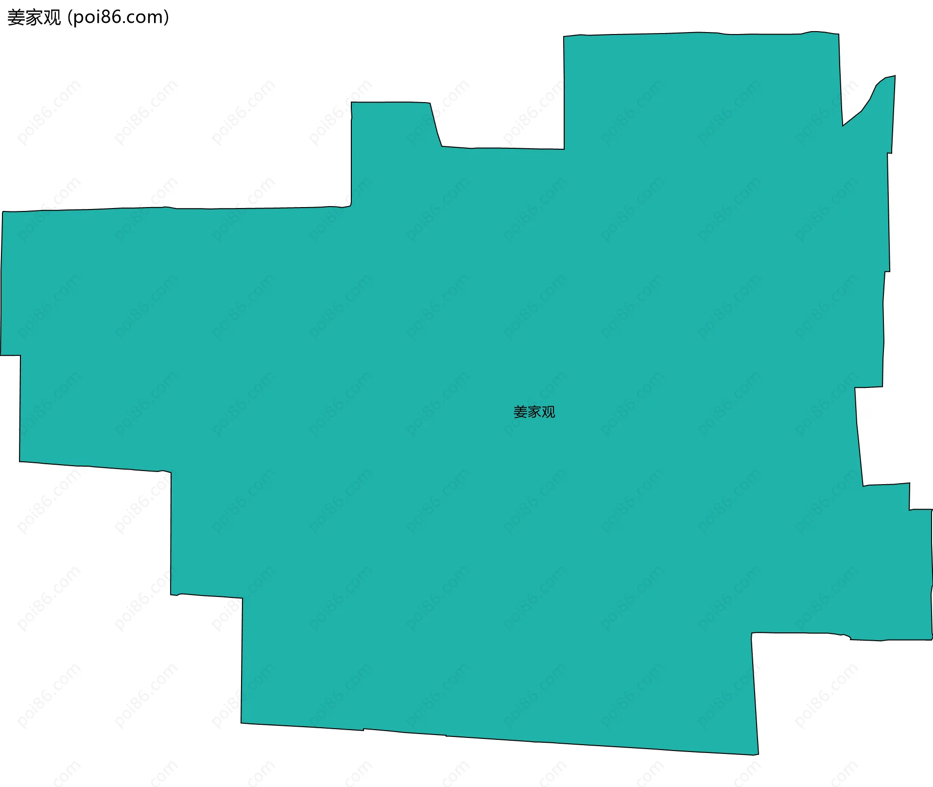 姜家观边界地图