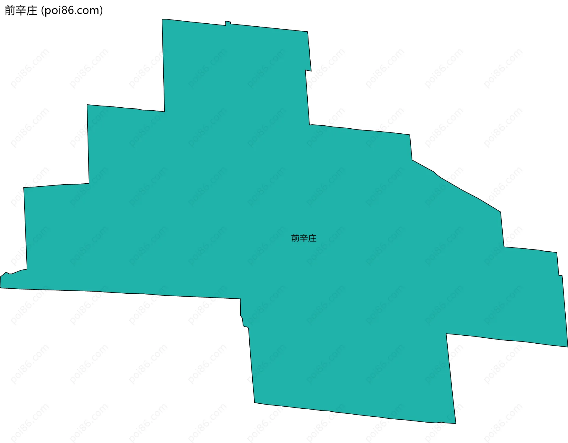前辛庄边界地图