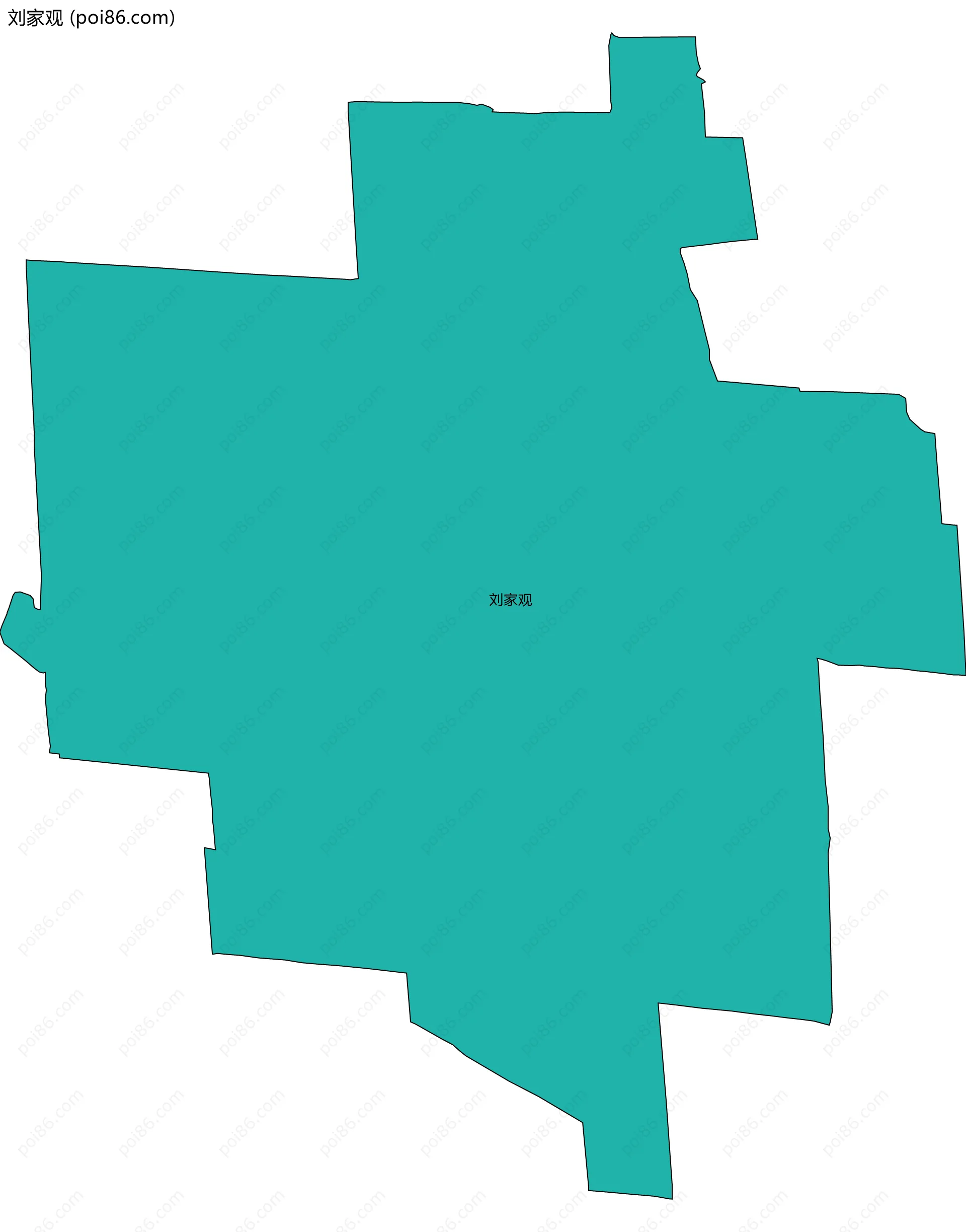 刘家观边界地图