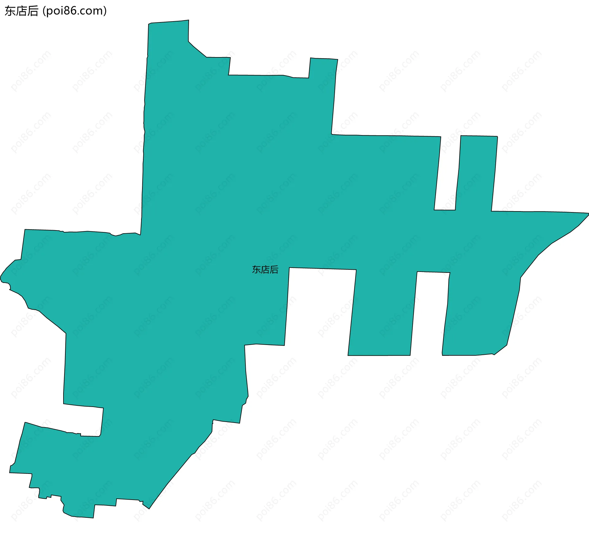 东店后边界地图