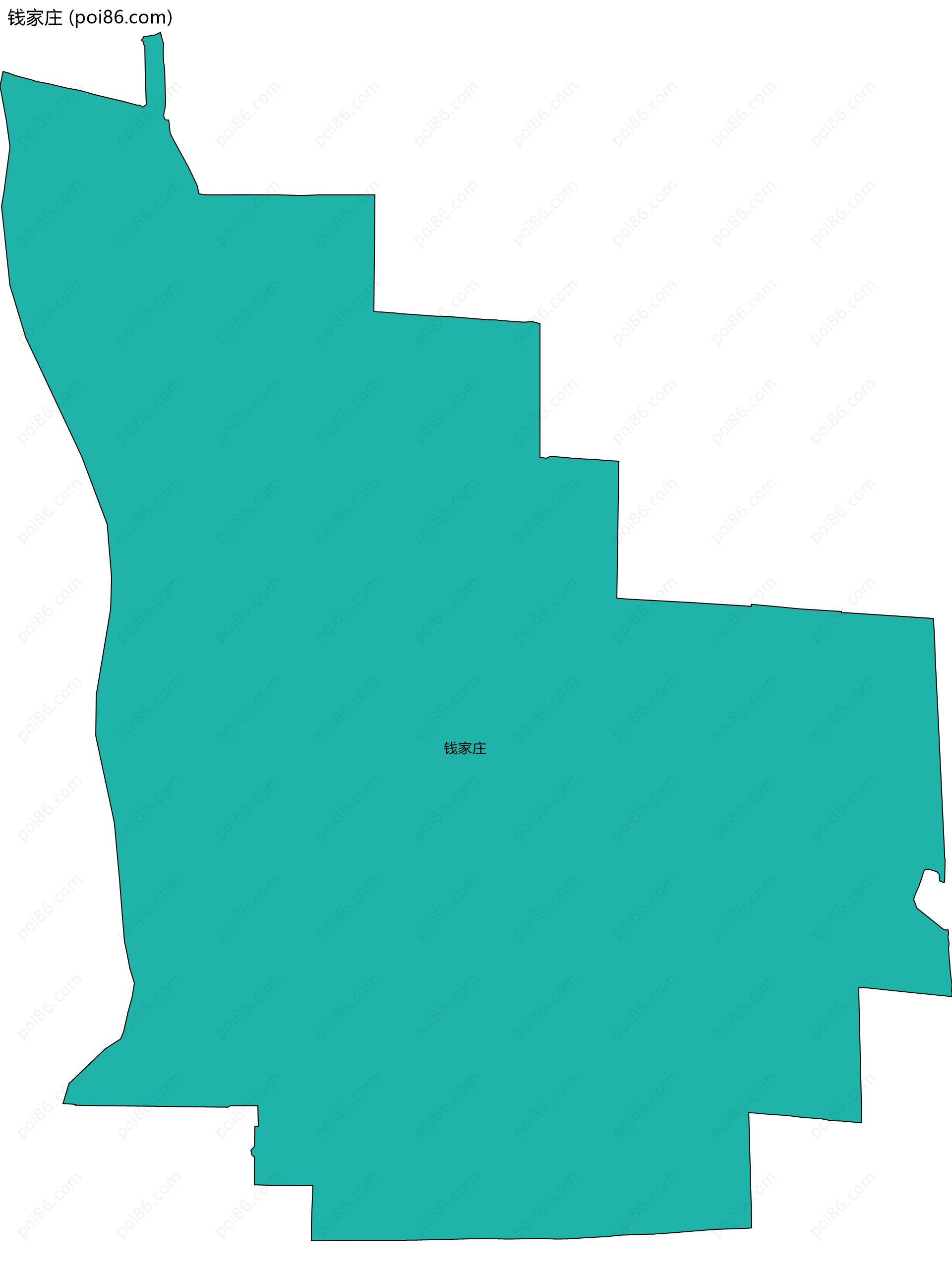 钱家庄边界地图
