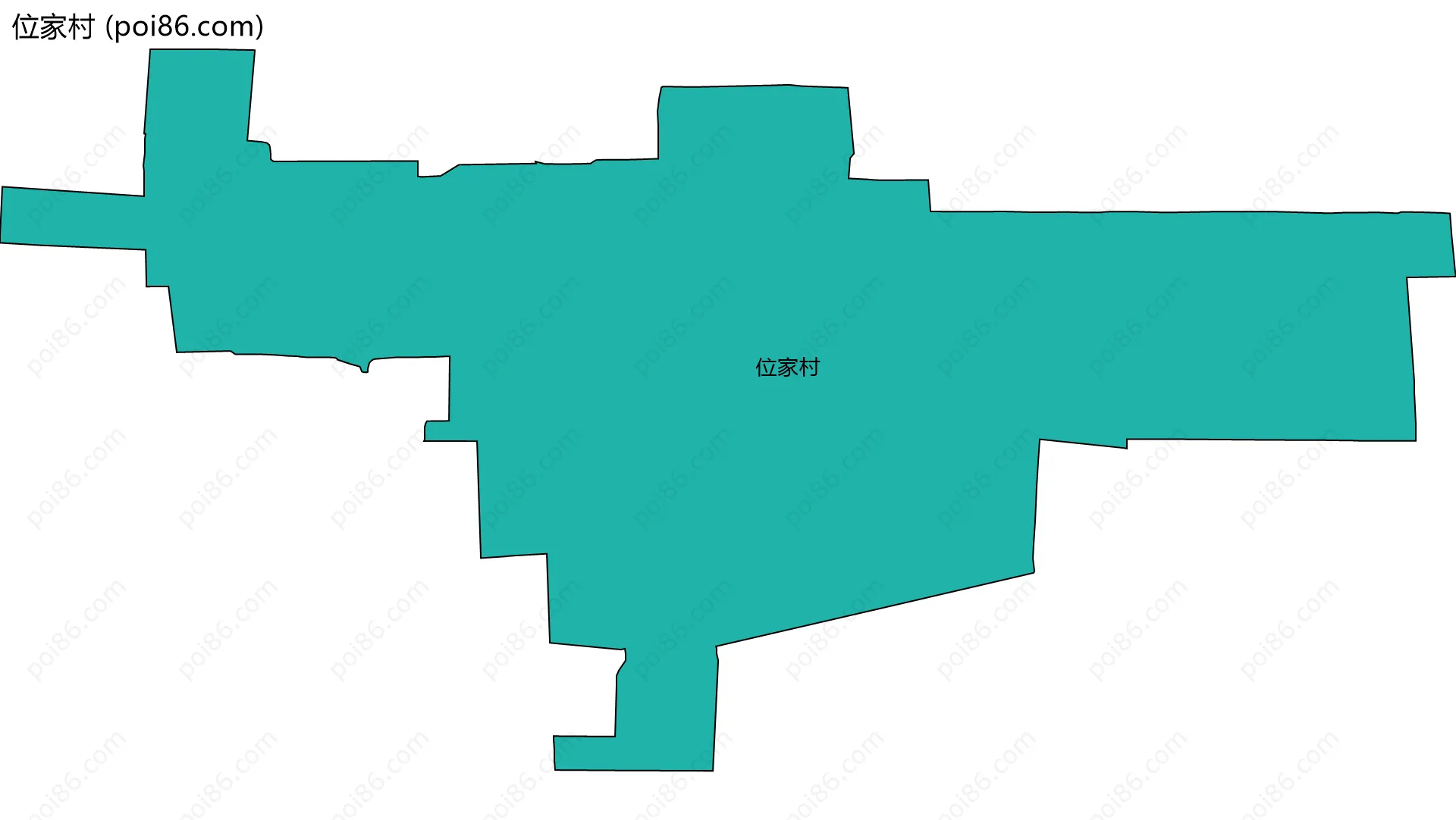 位家村边界地图