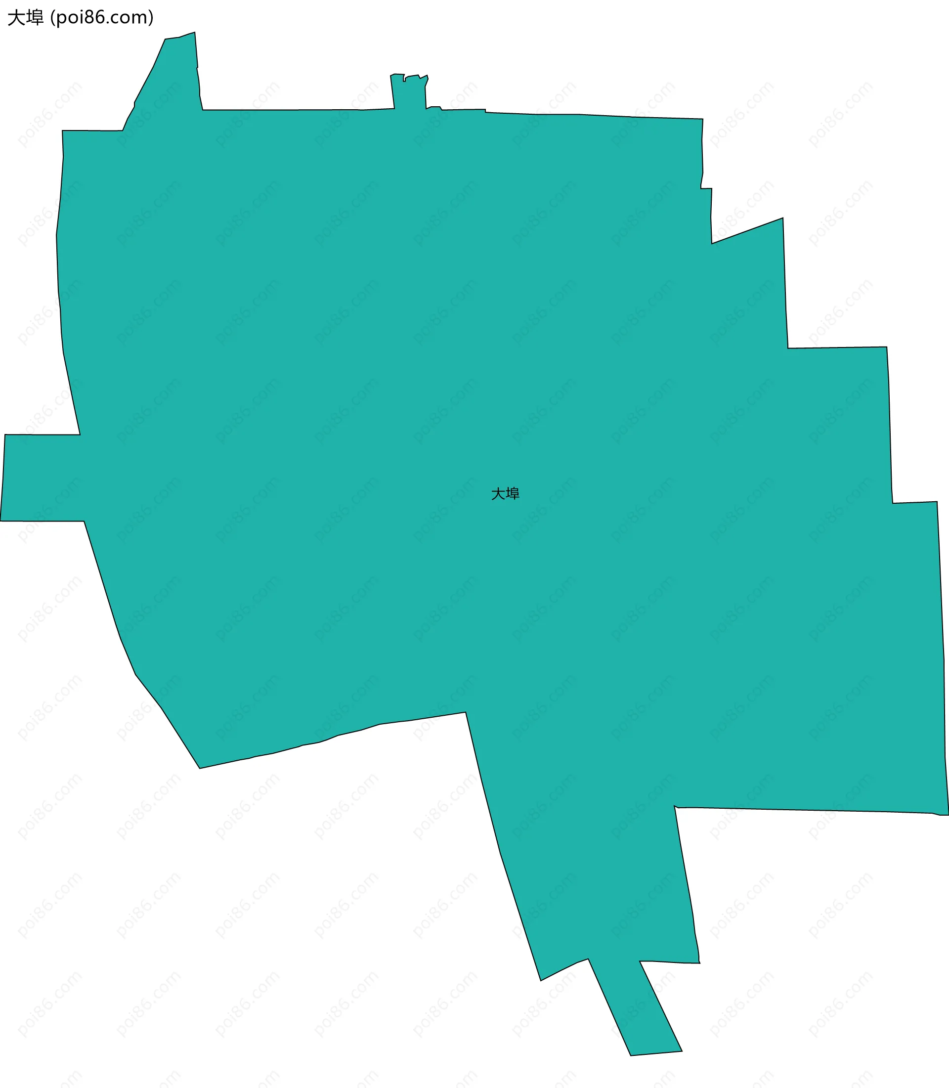 大埠边界地图