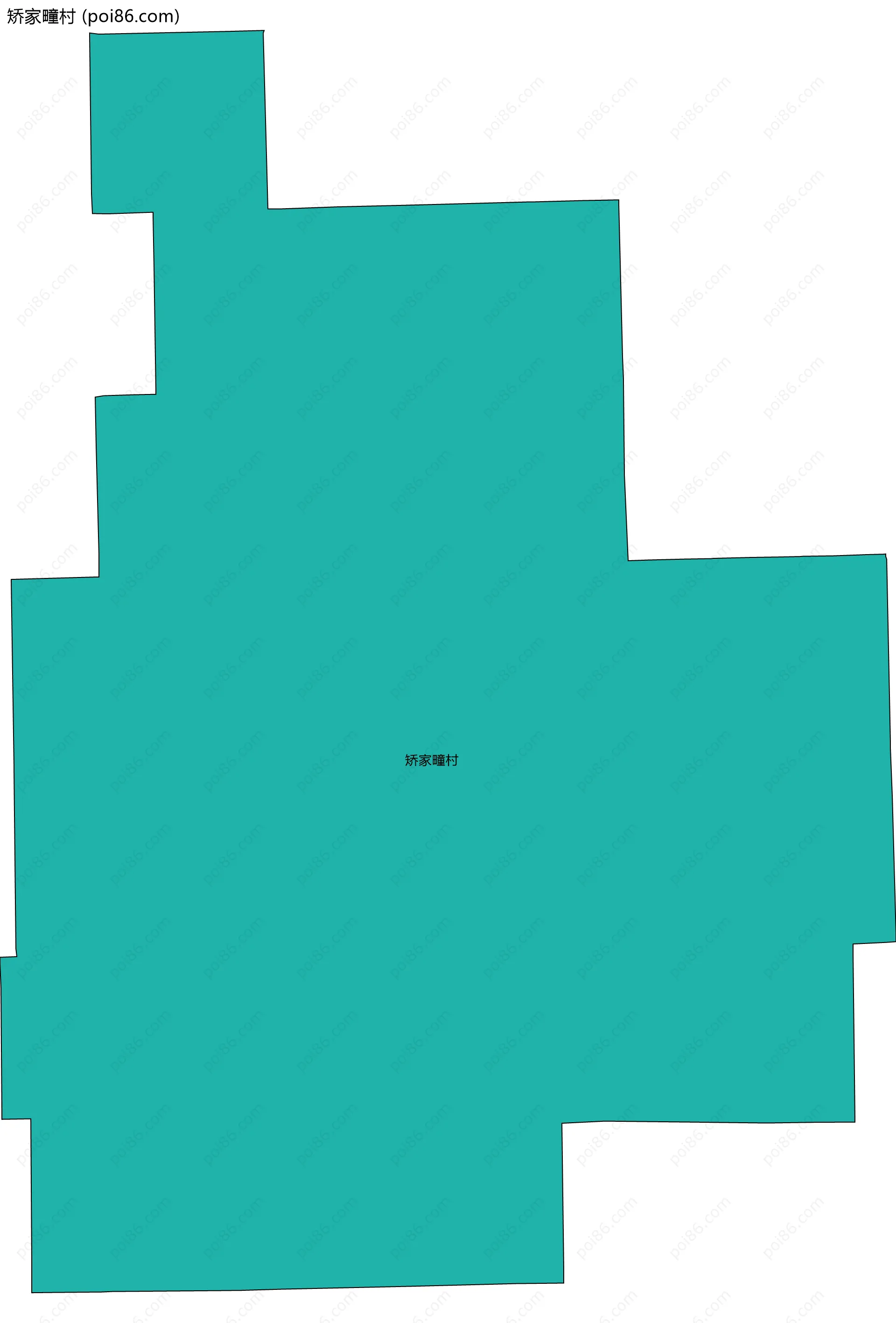 矫家疃村边界地图