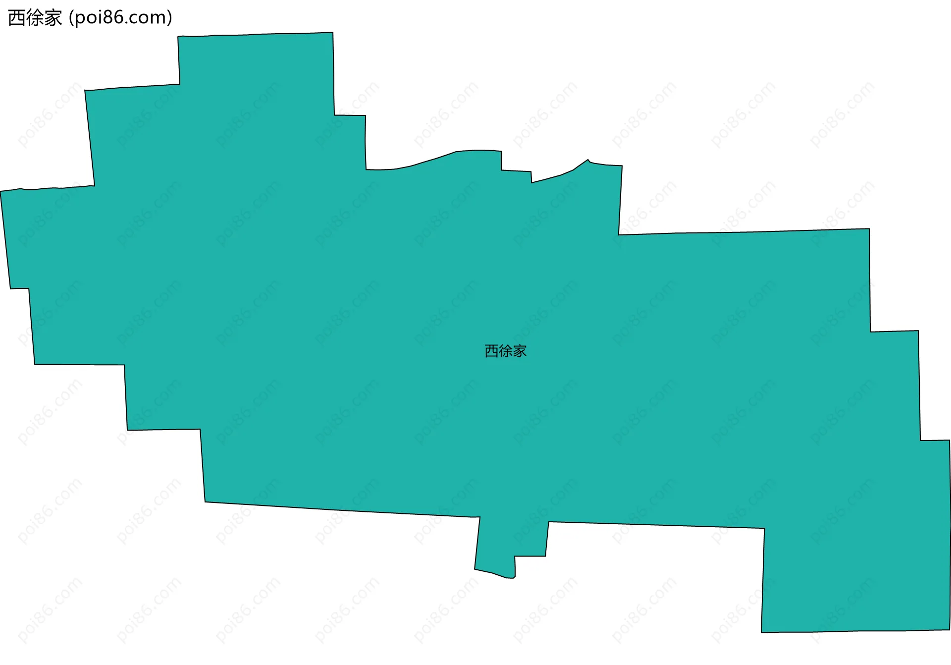 西徐家边界地图