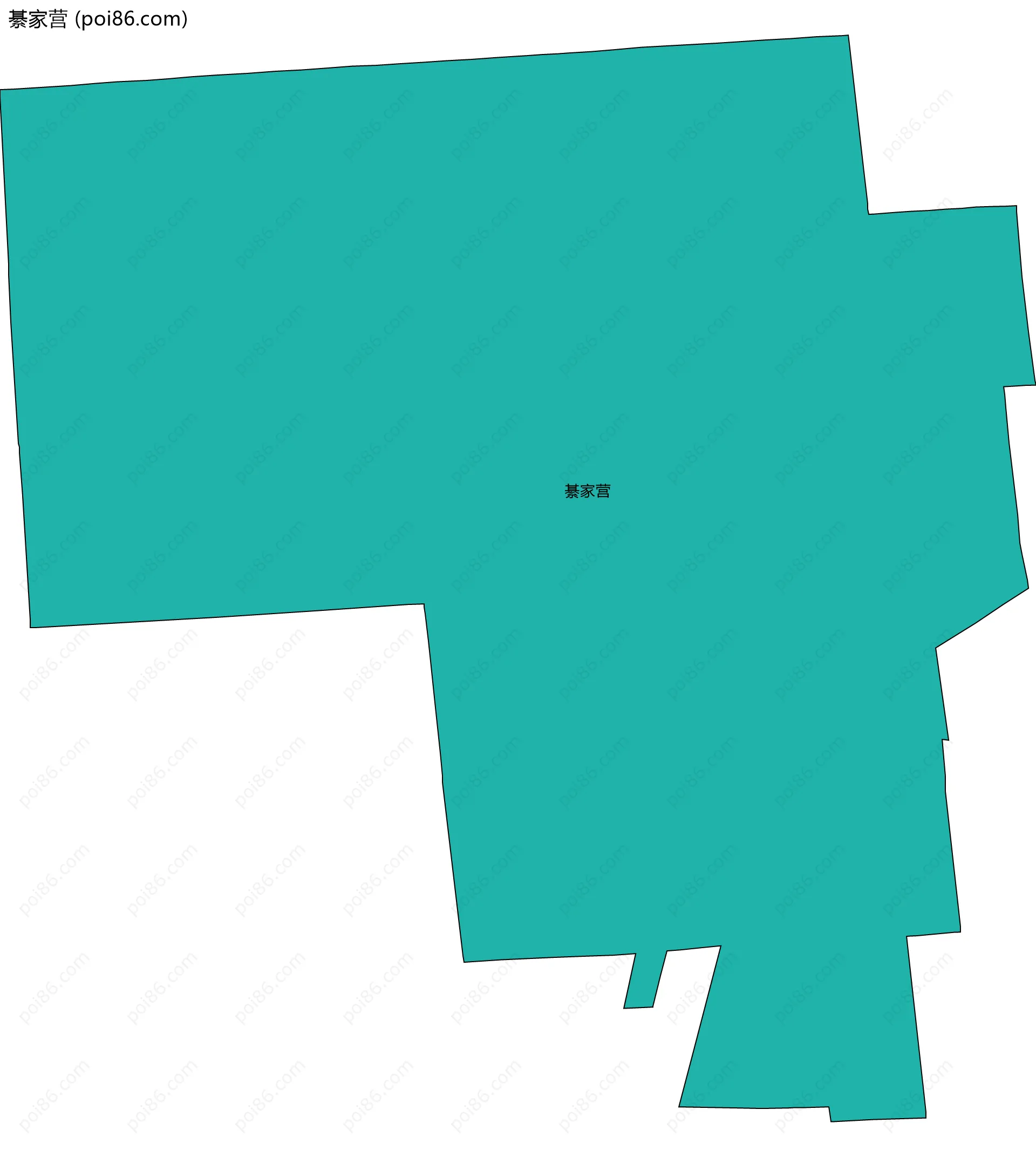 綦家营边界地图