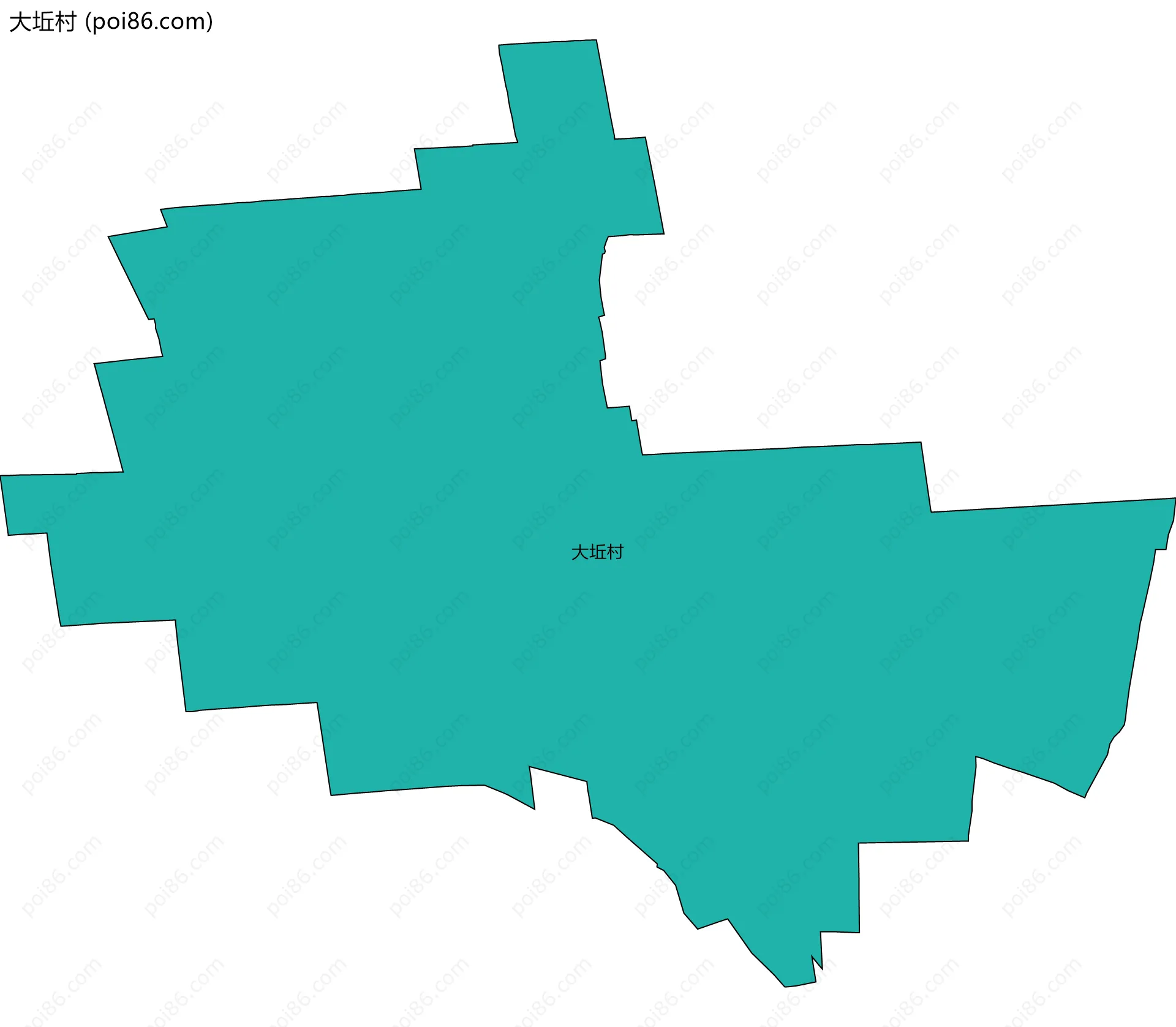 大坵村边界地图