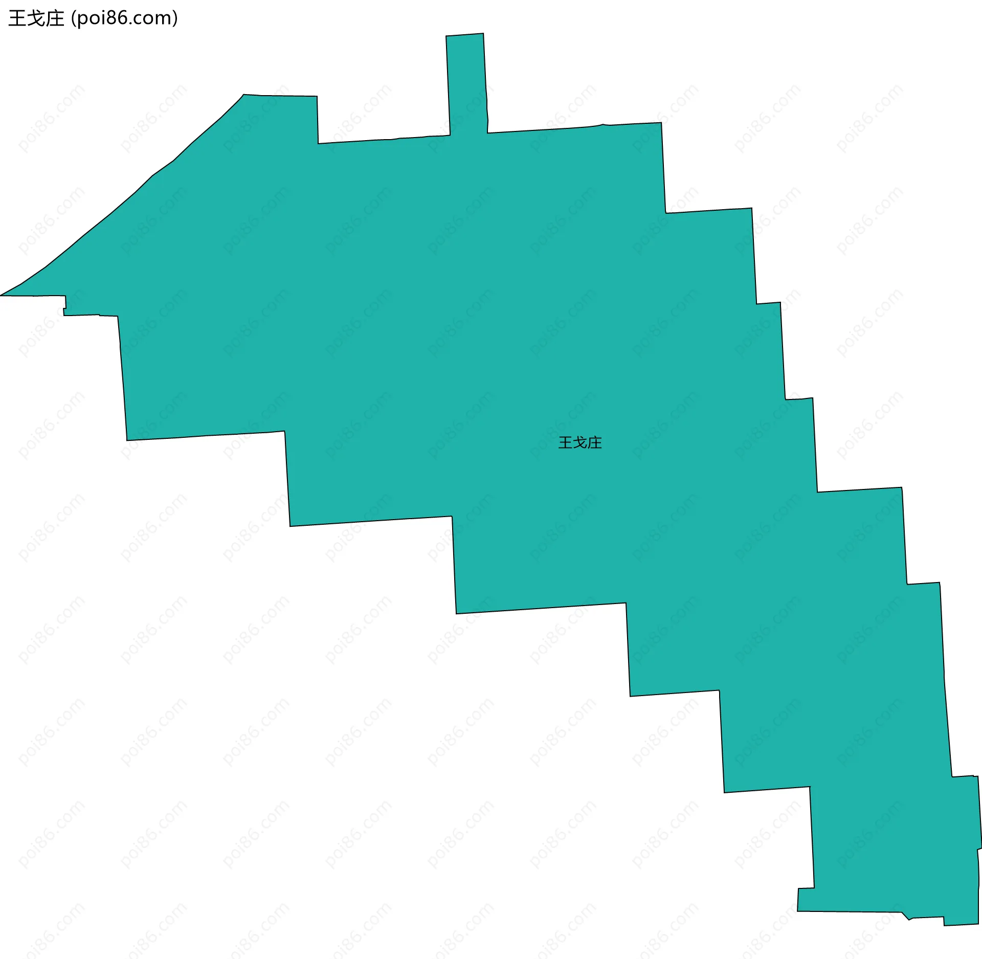 王戈庄边界地图