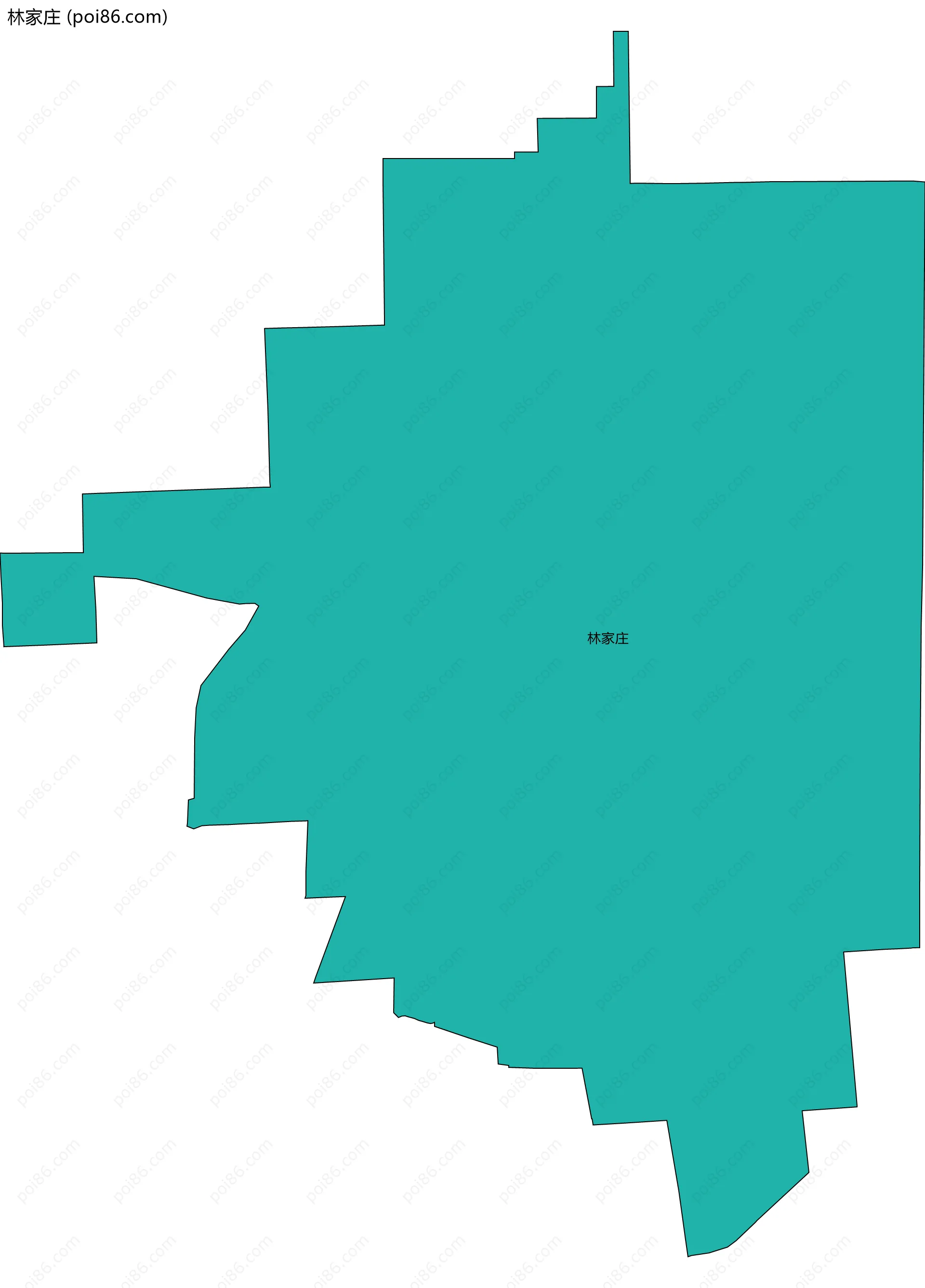 林家庄边界地图