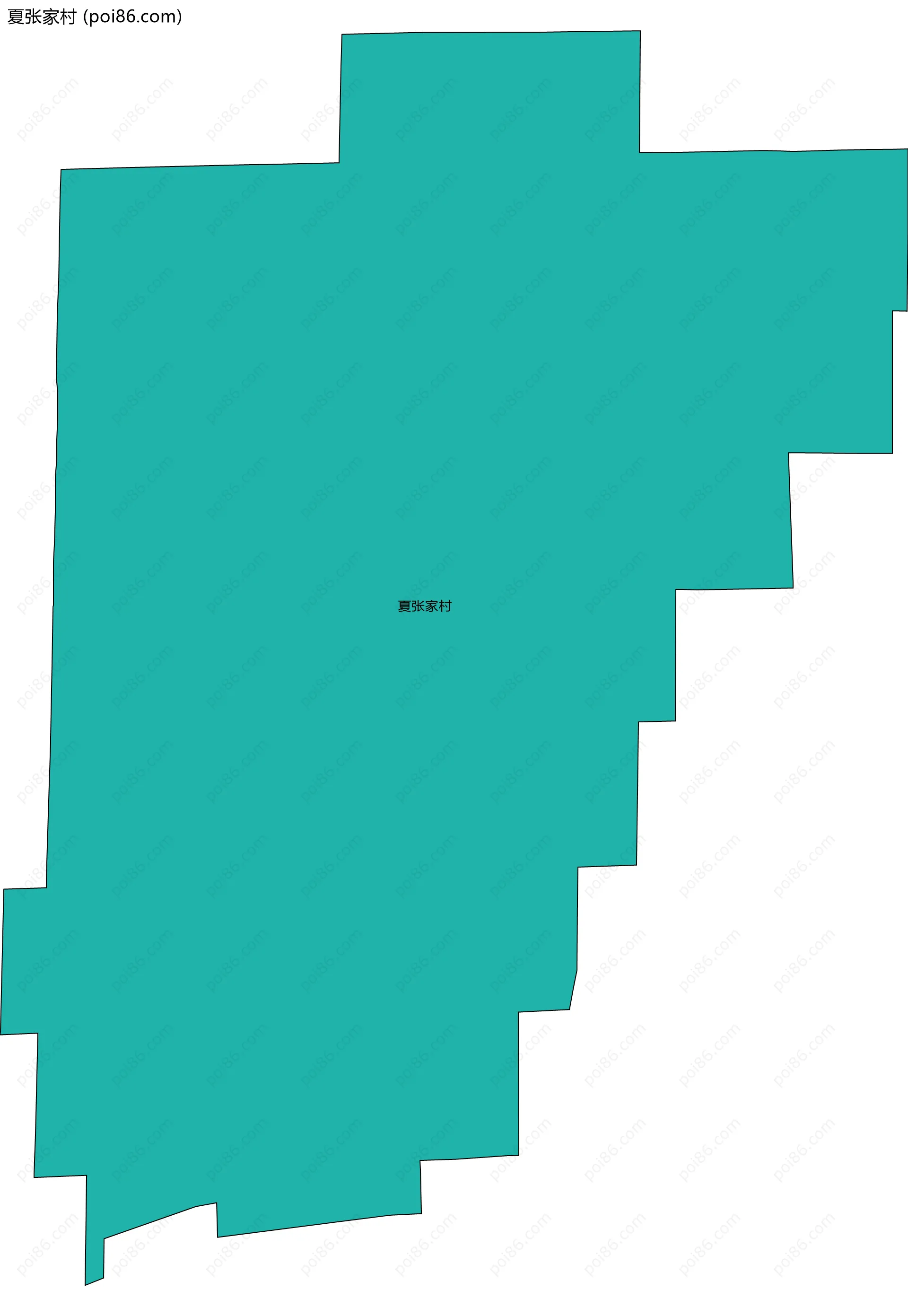 夏张家村边界地图