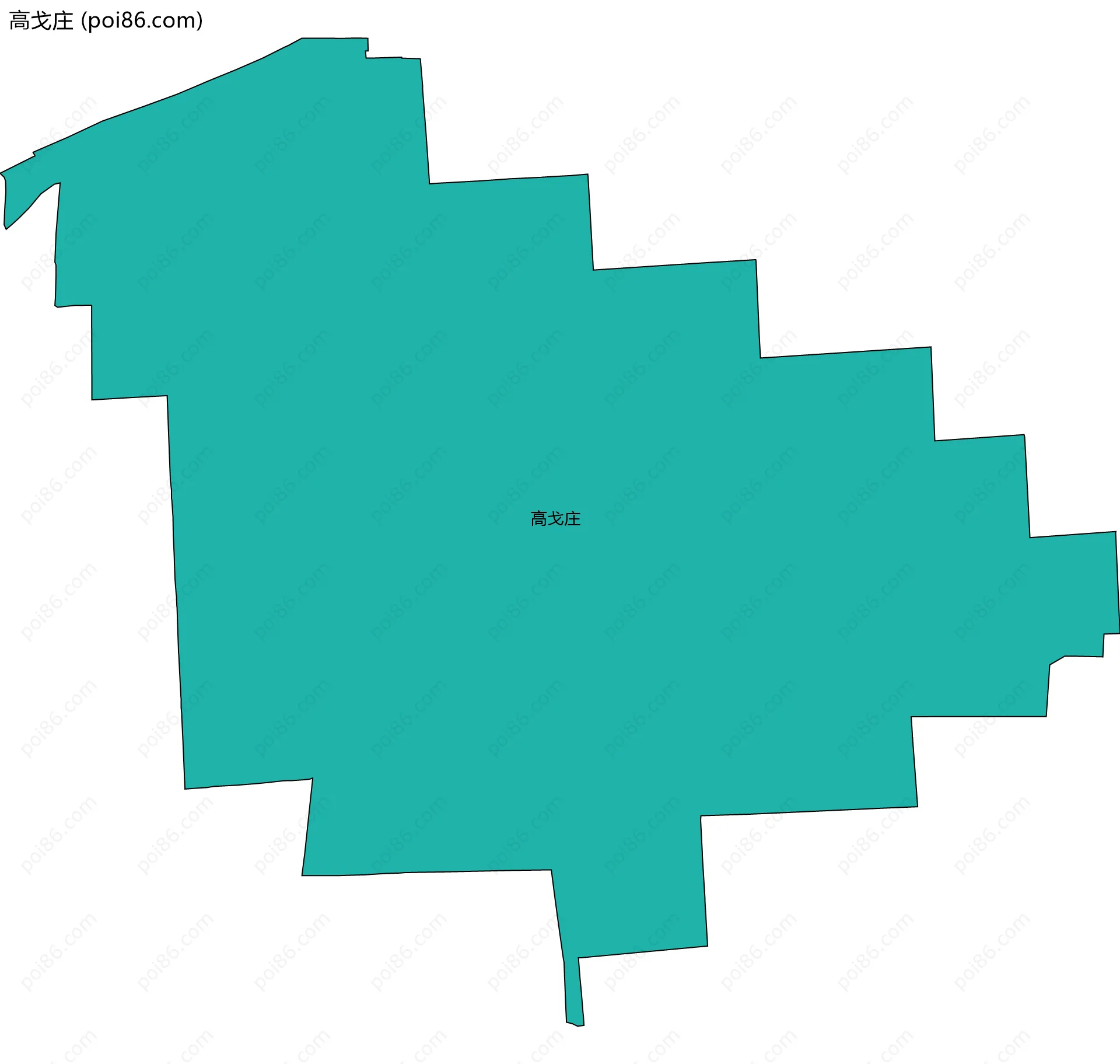 高戈庄边界地图