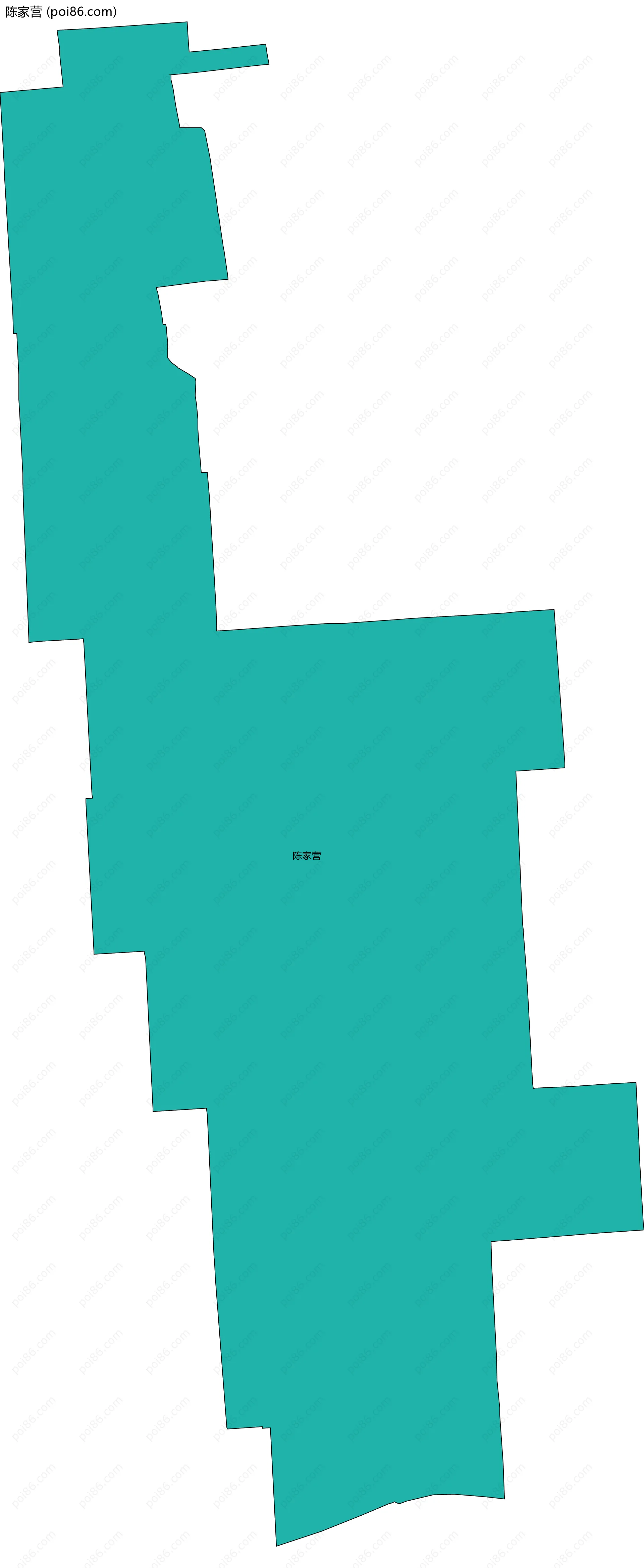 陈家营边界地图