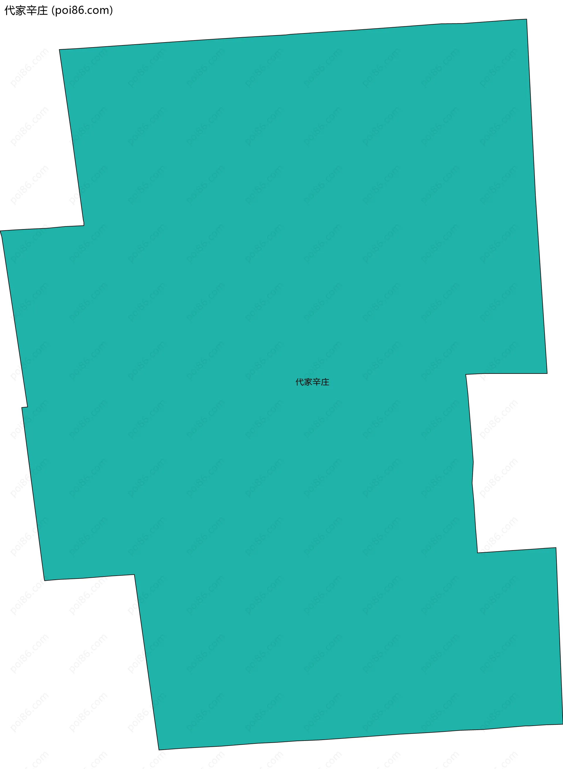 代家辛庄边界地图