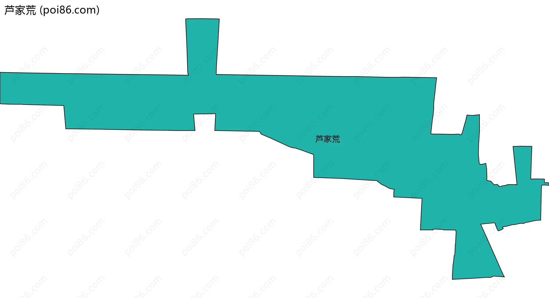 芦家荒边界地图