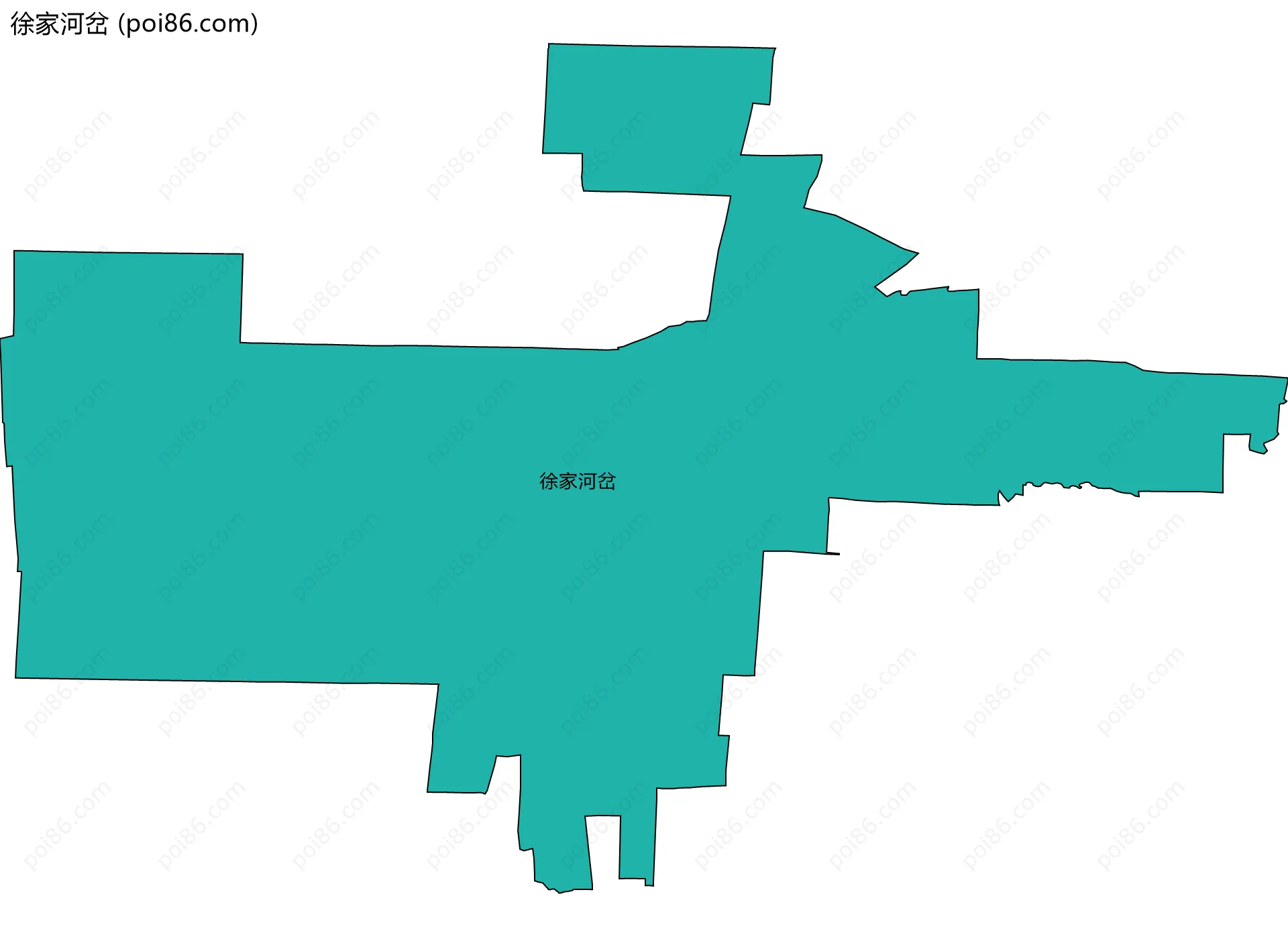 徐家河岔边界地图