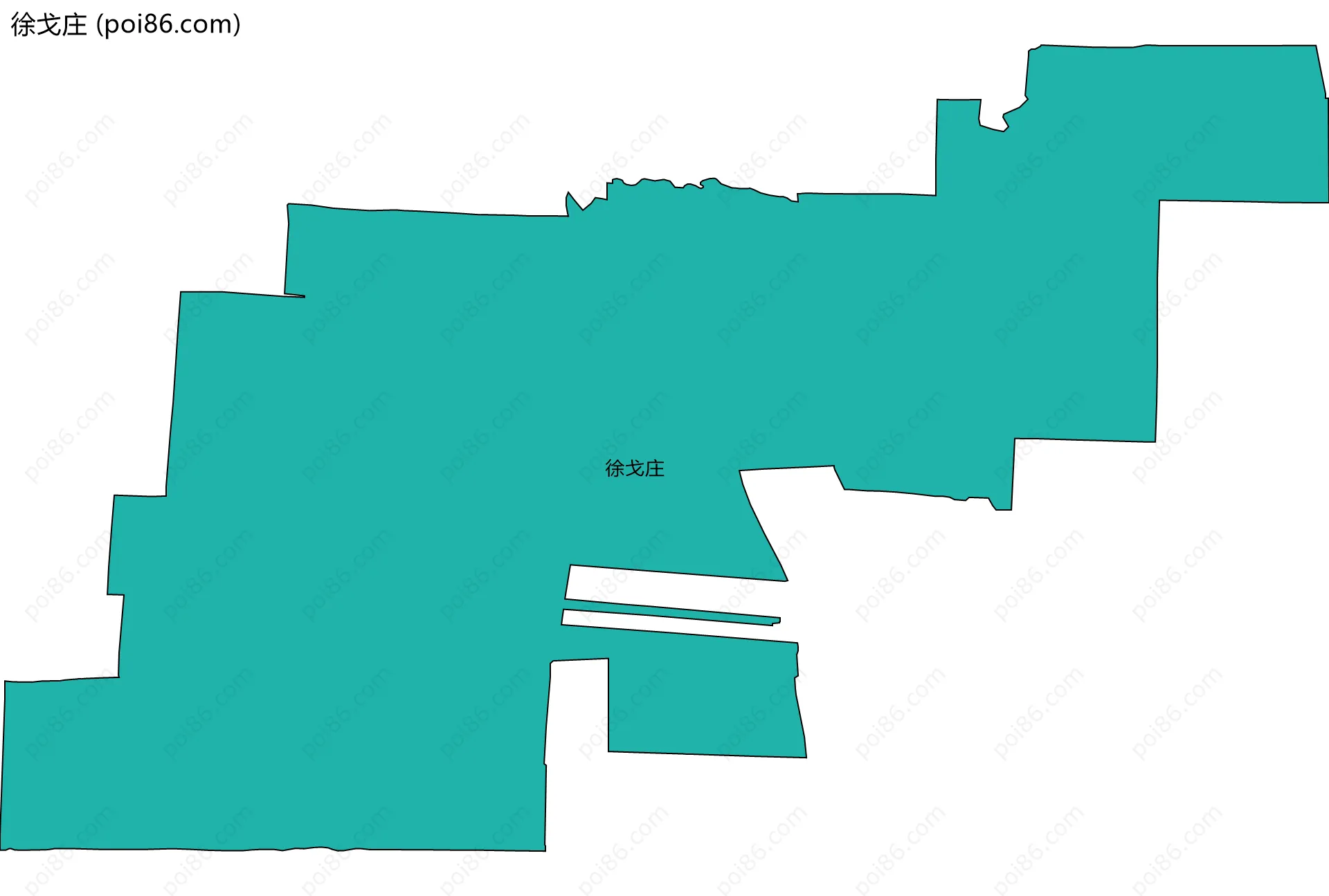 徐戈庄边界地图