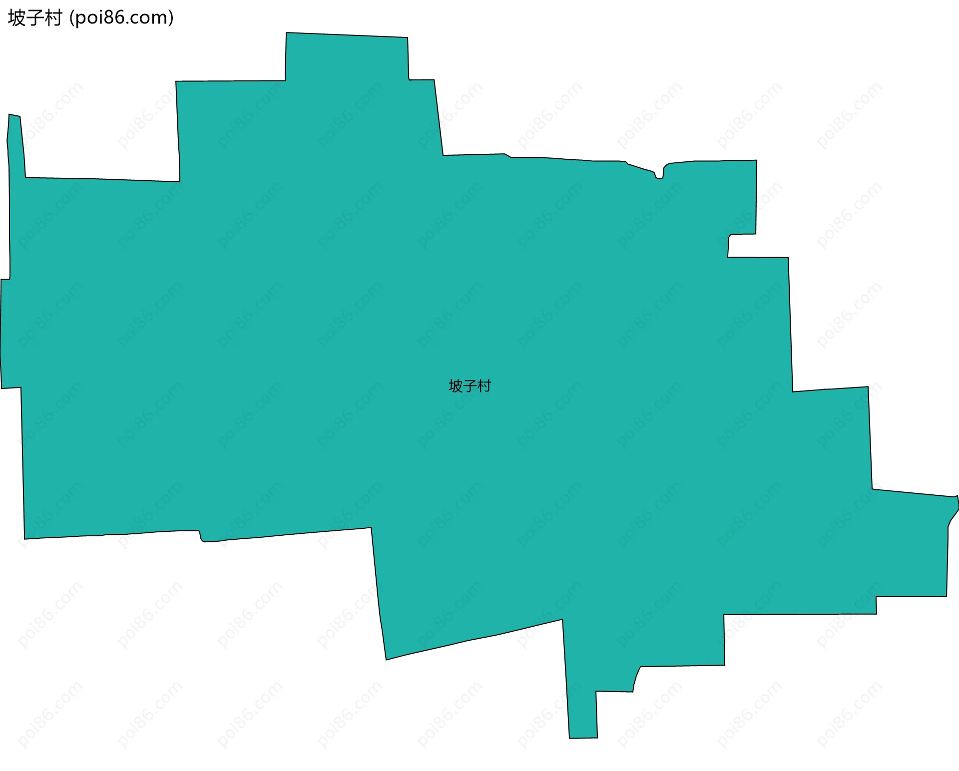 坡子村边界地图