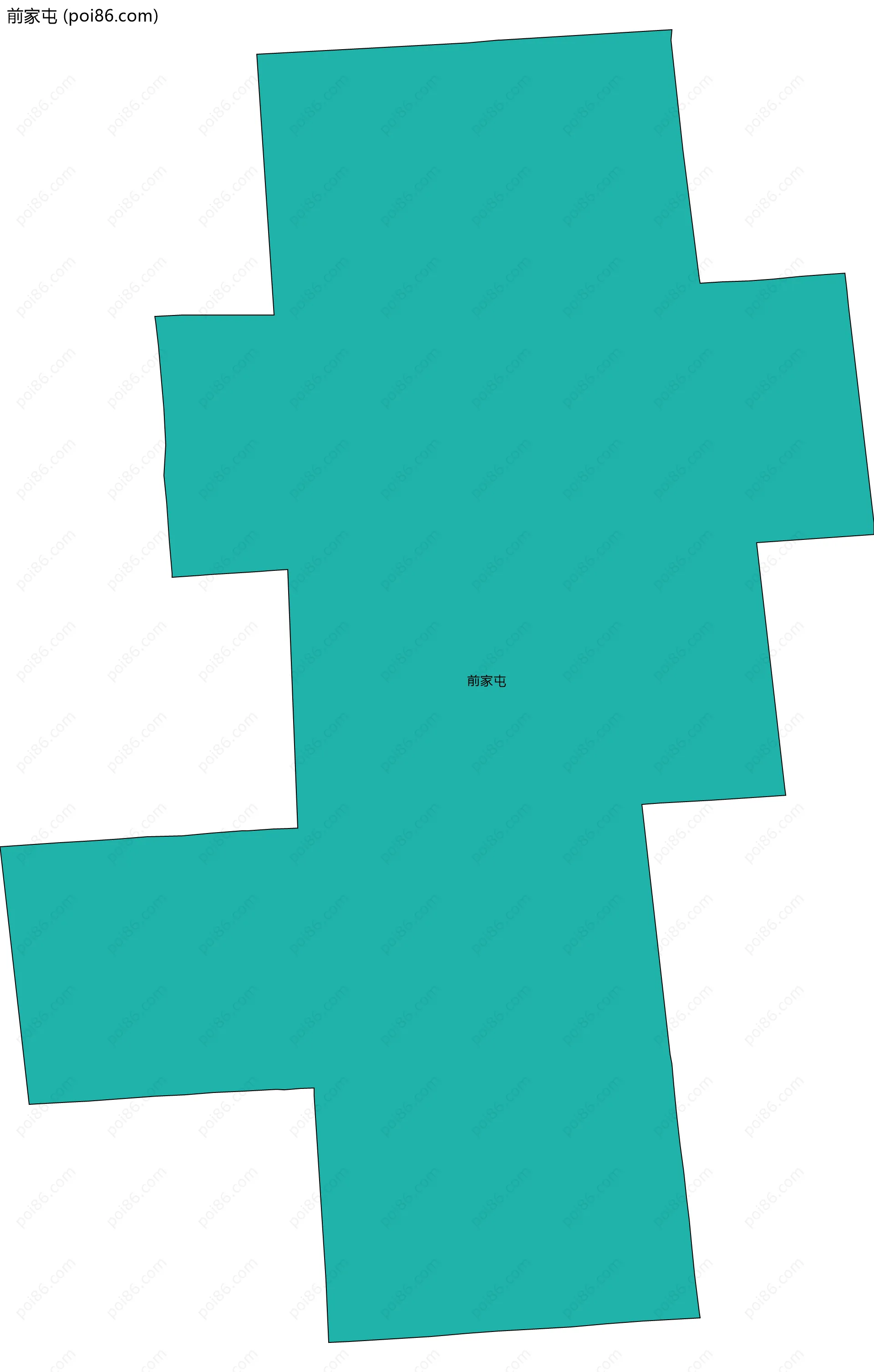 前家屯边界地图