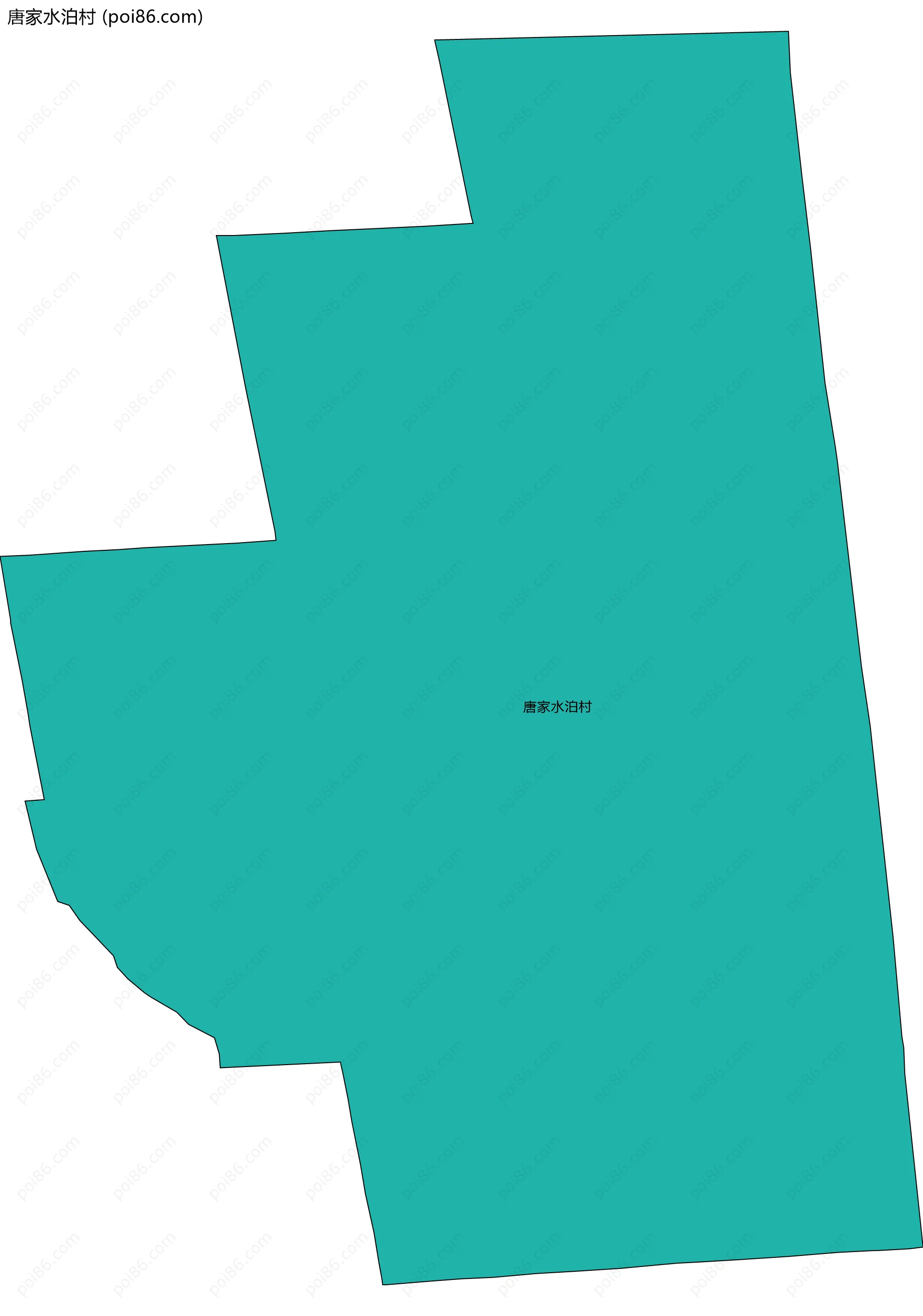 唐家水泊村边界地图