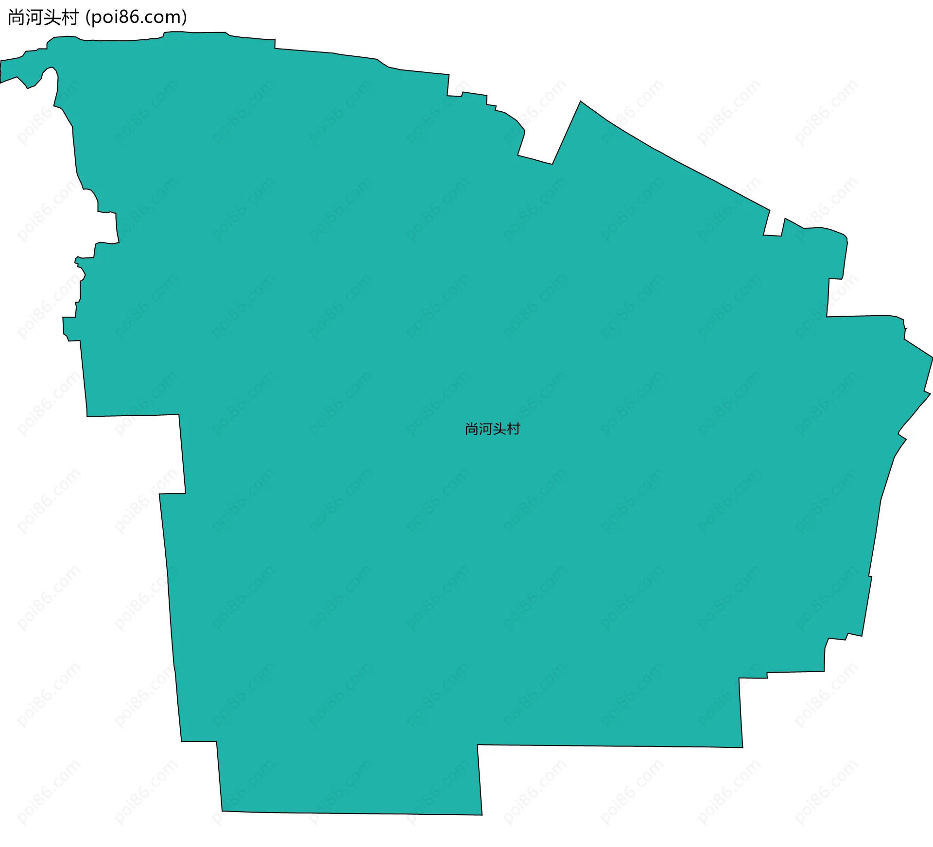 尚河头村边界地图
