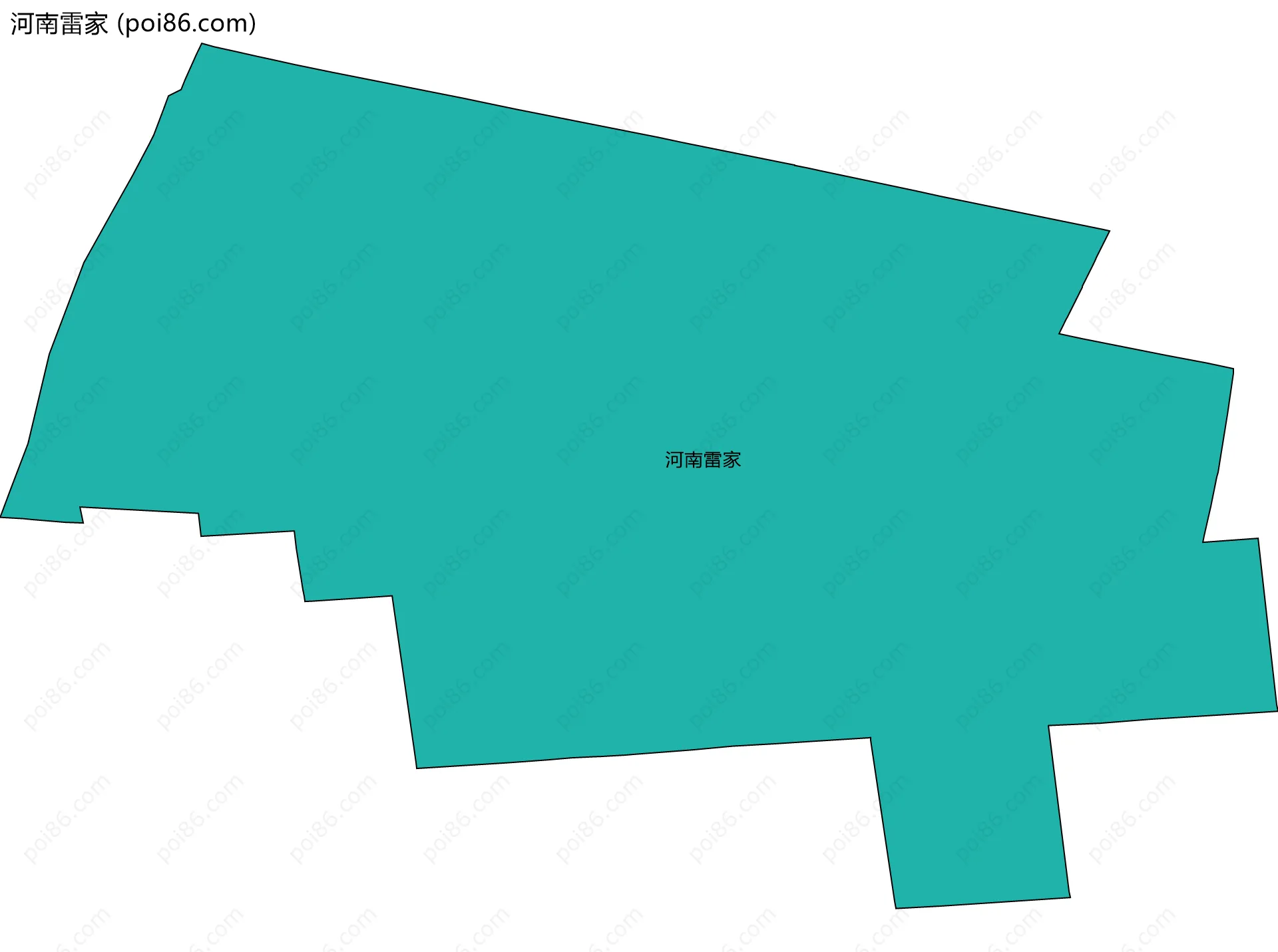 河南雷家边界地图