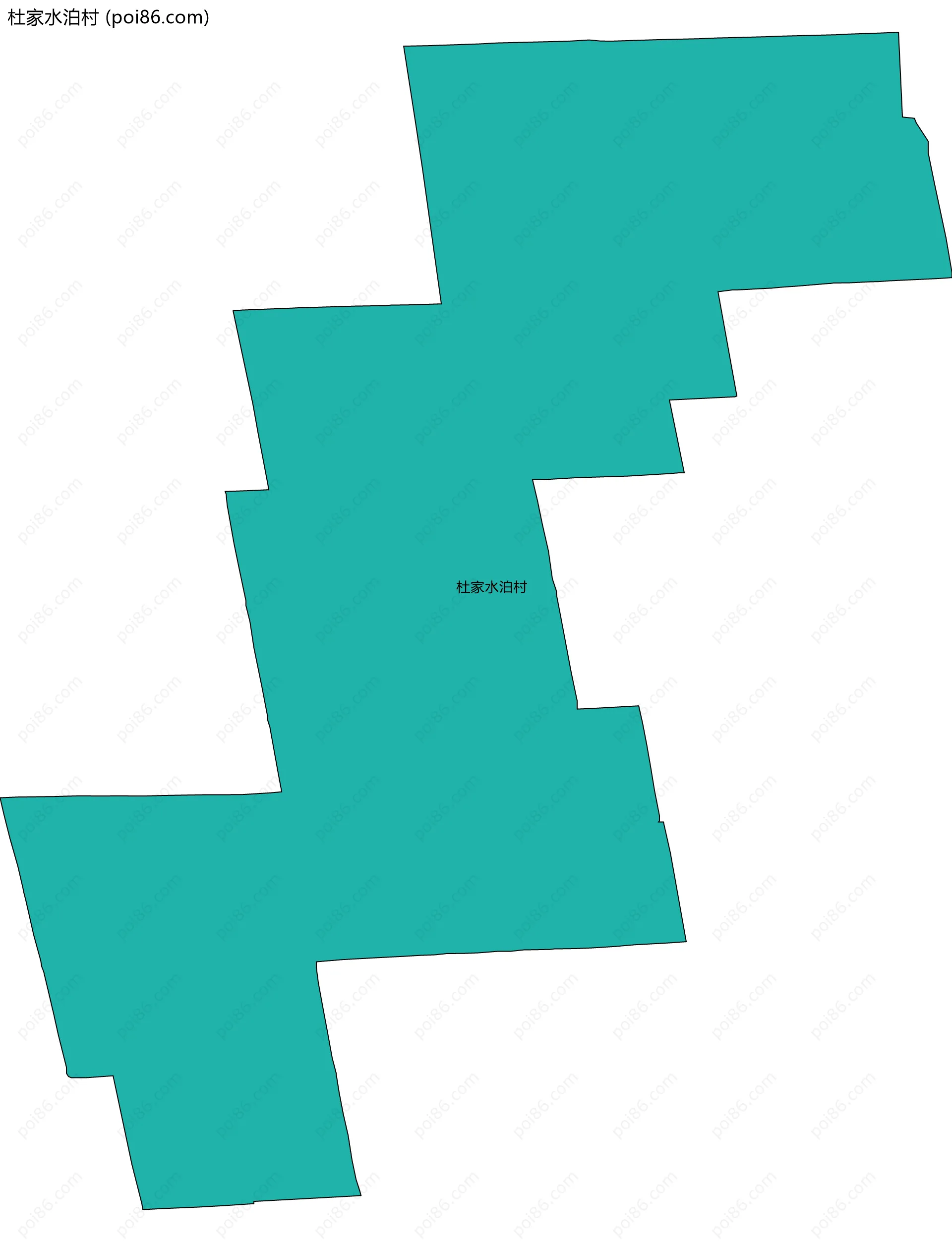 杜家水泊村边界地图