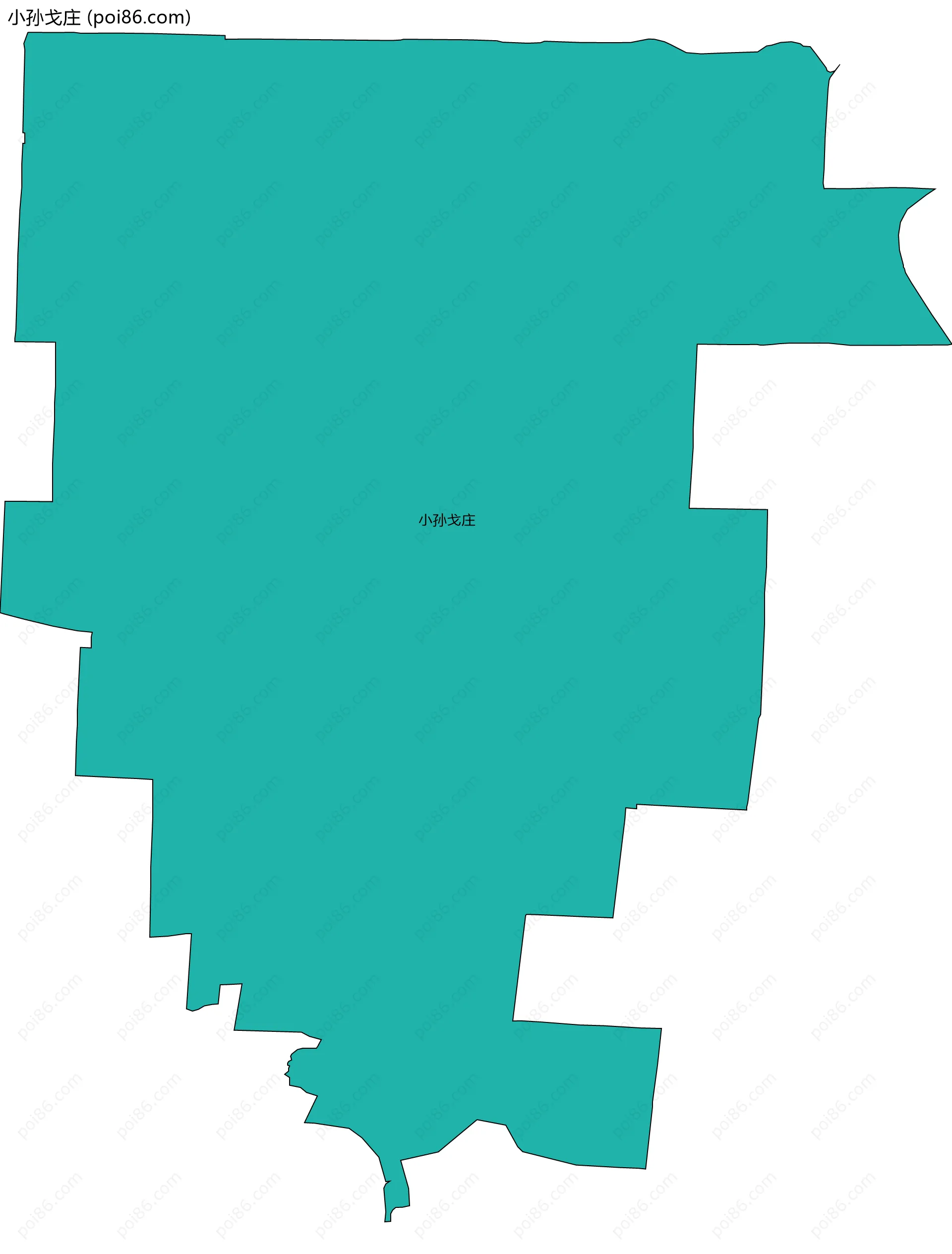 小孙戈庄边界地图