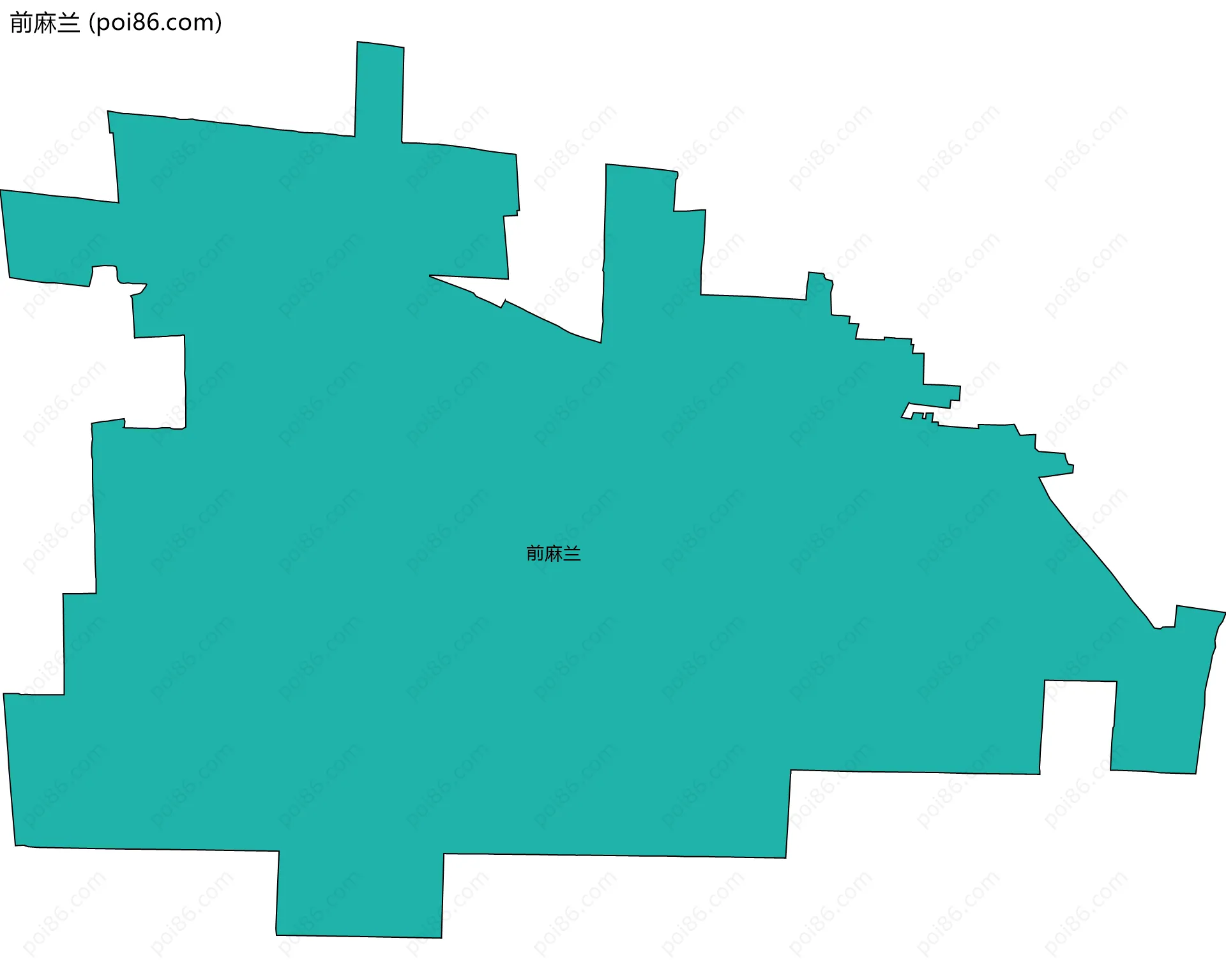 前麻兰边界地图