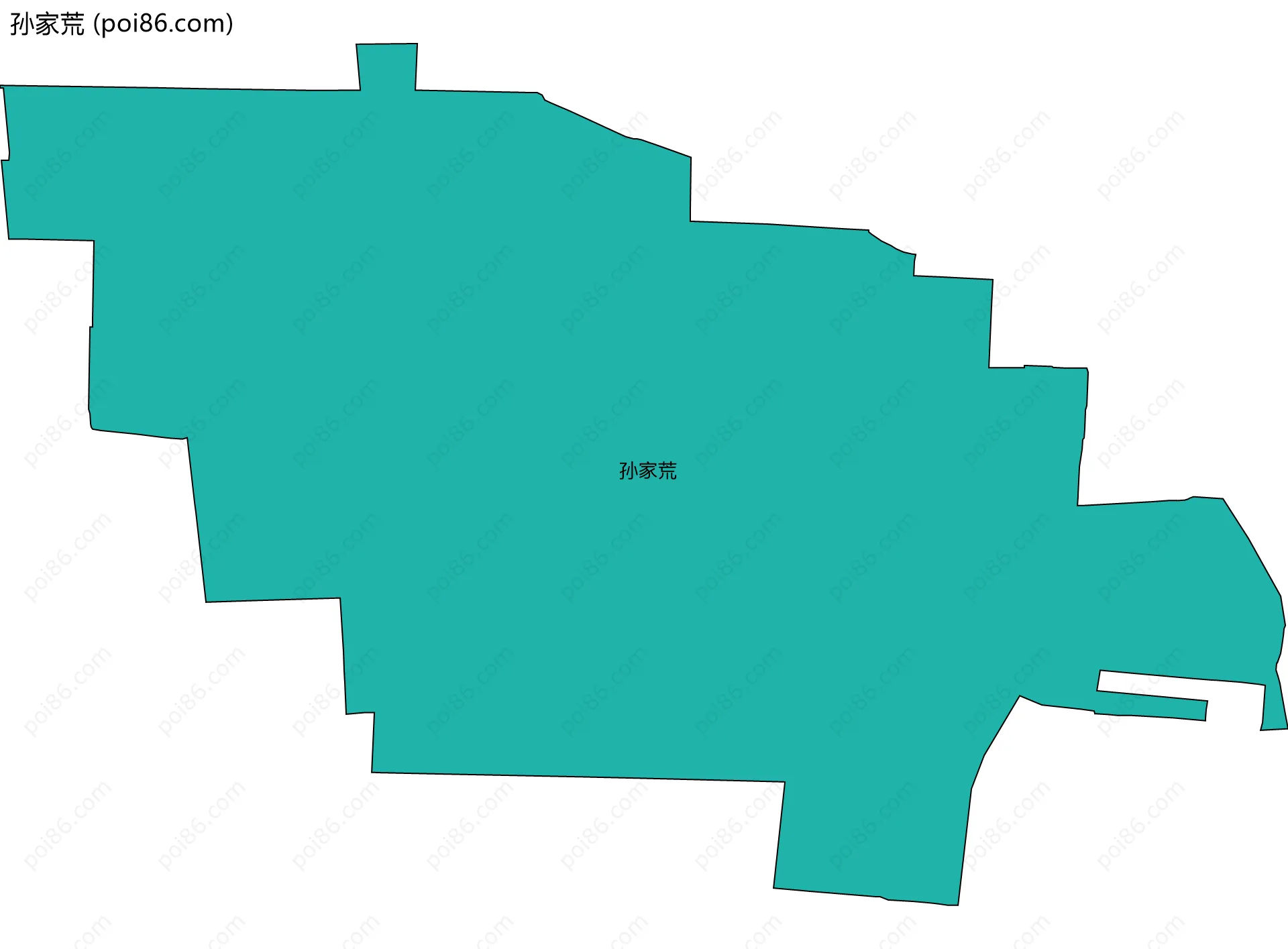 孙家荒边界地图