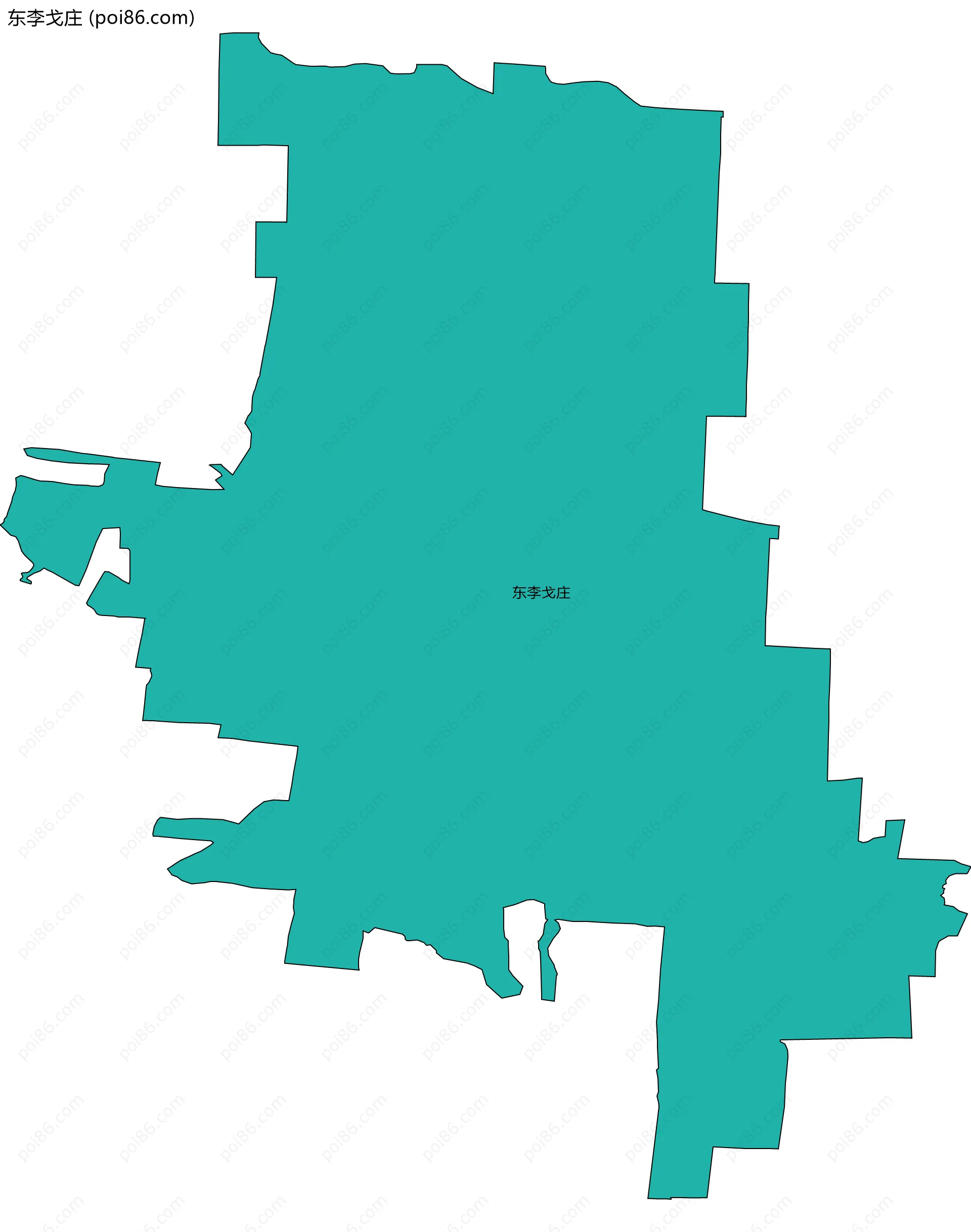 东李戈庄边界地图