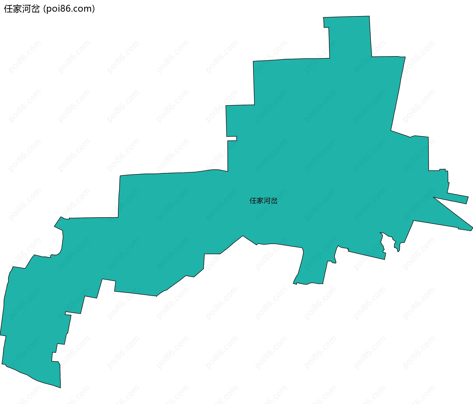 任家河岔边界地图