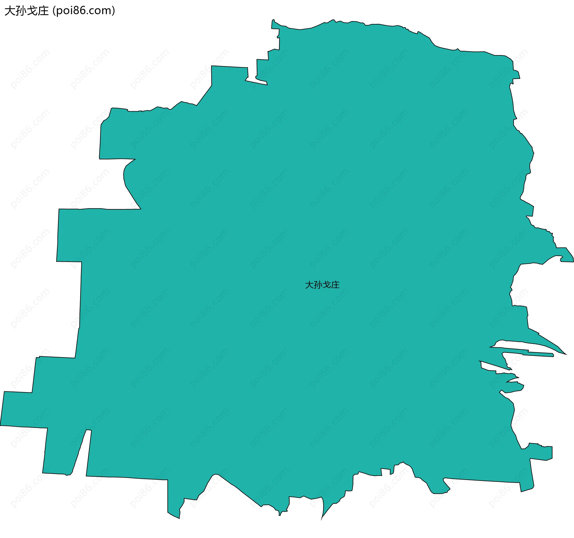 大孙戈庄边界地图